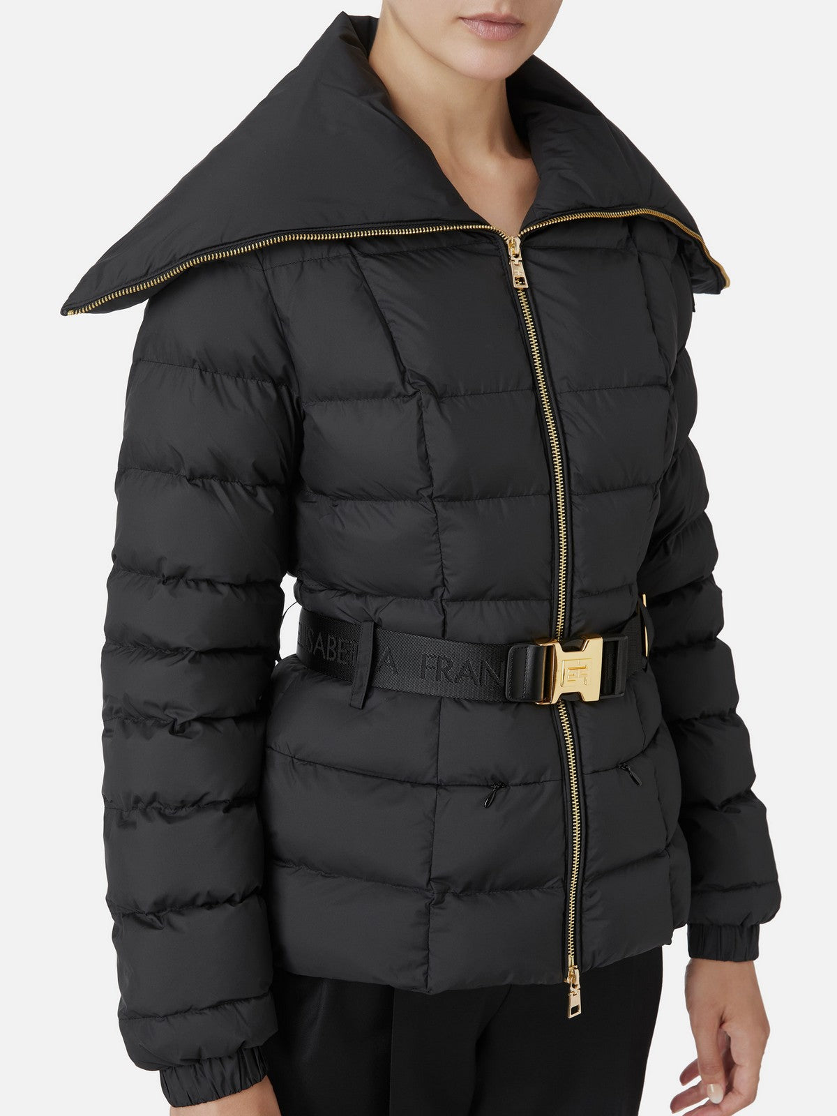 ELISABETTA FRANCHI Piumino Donna PI76D46E2 110 Nero gioboutiqueweb