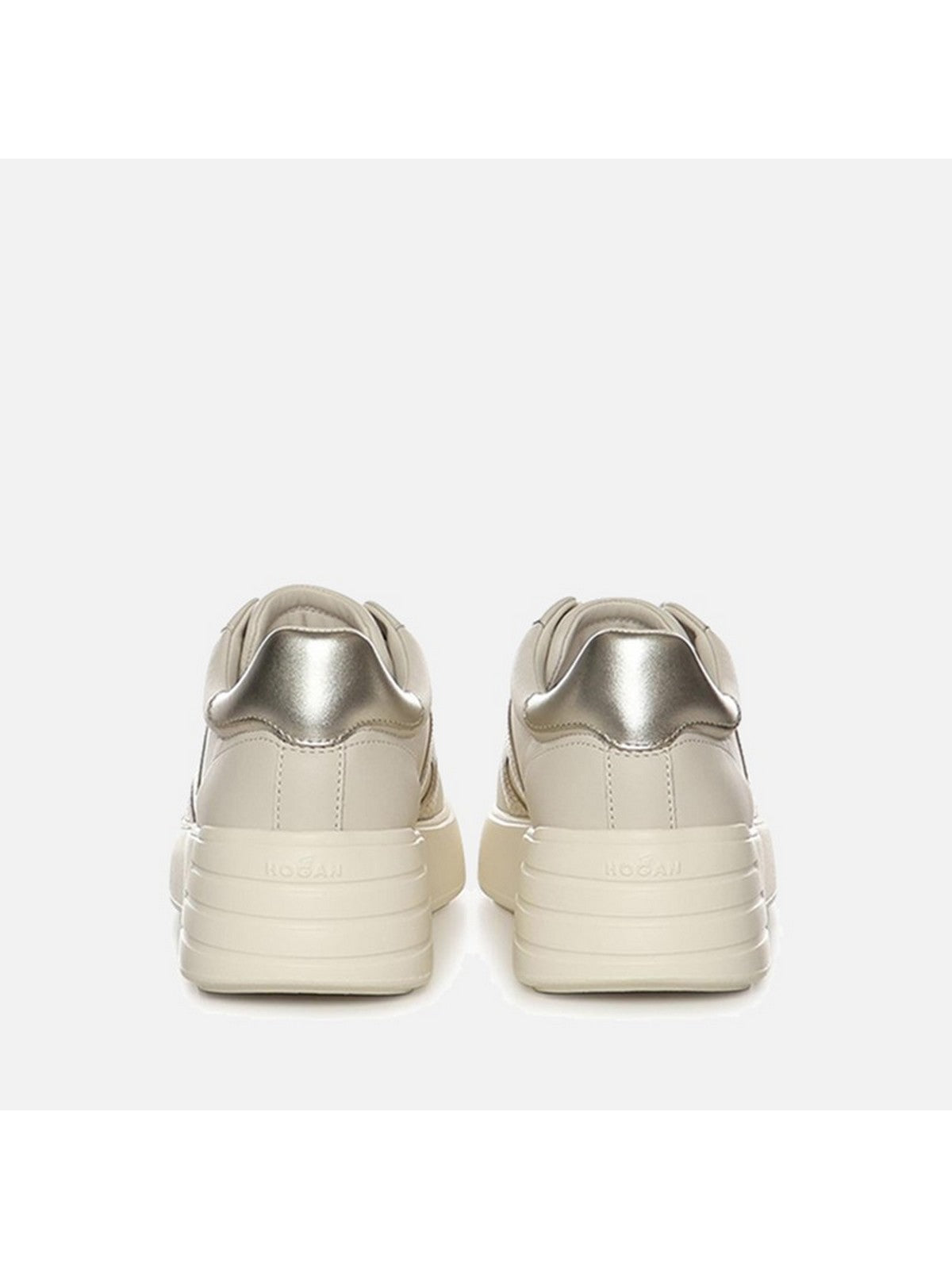 HOGAN Sneaker Donna HXW5620DN6PNCS022E B013(YOGURT)+B202(PLATINO) gioboutiqueweb