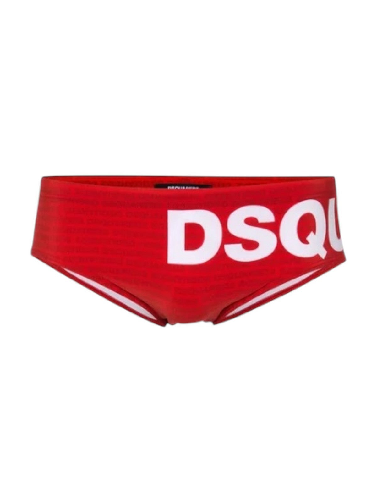 DSQUARED2 Costume da bagno Uomo D7B2E5940 613 RED/WHITE gioboutiqueweb