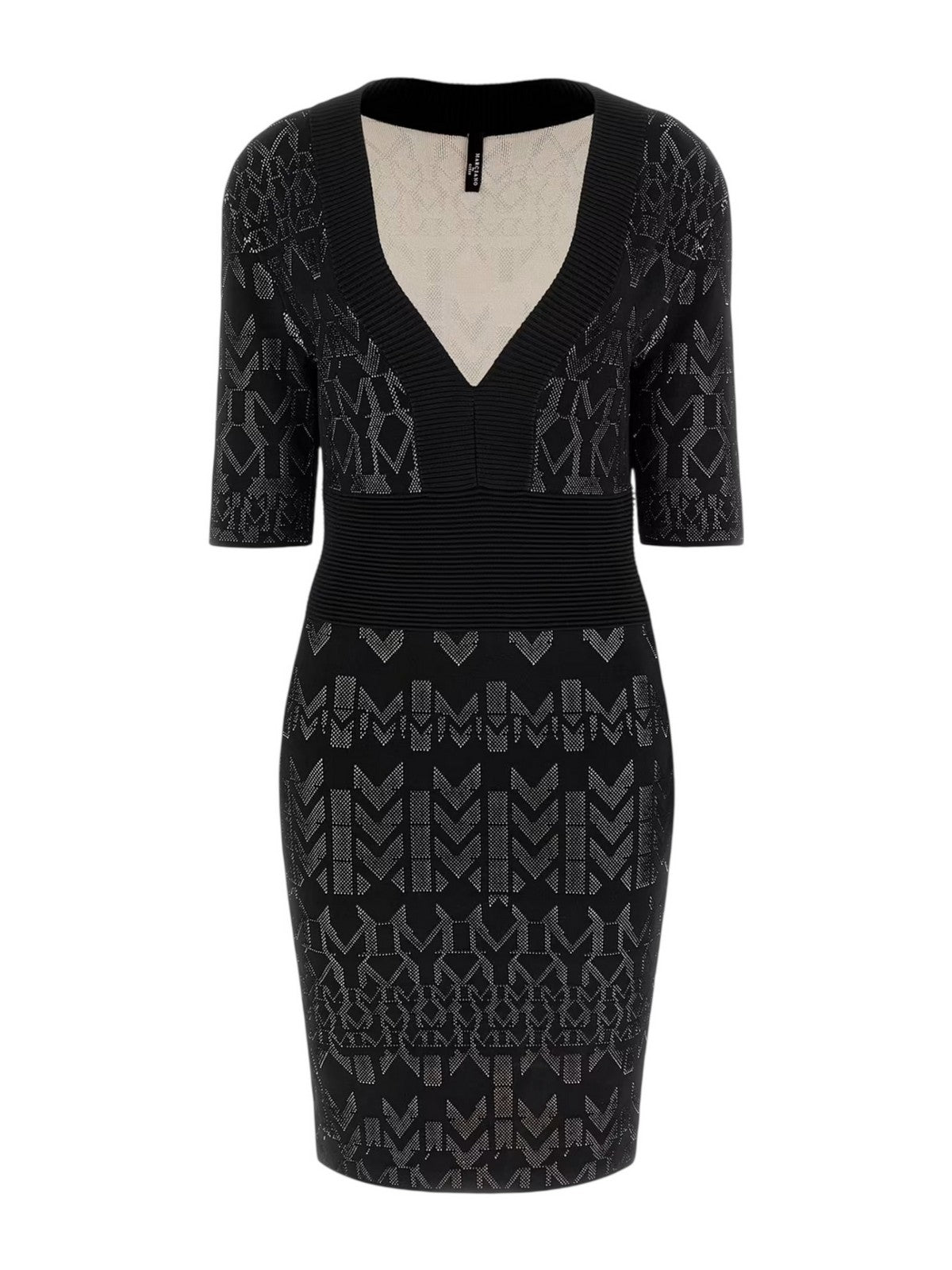 MARCIANO Abito Donna BILLIE MONOG V NECK DRESS SWTR 5YGK20 5877Z FNWI GEOMETRIC MONOGRAM N