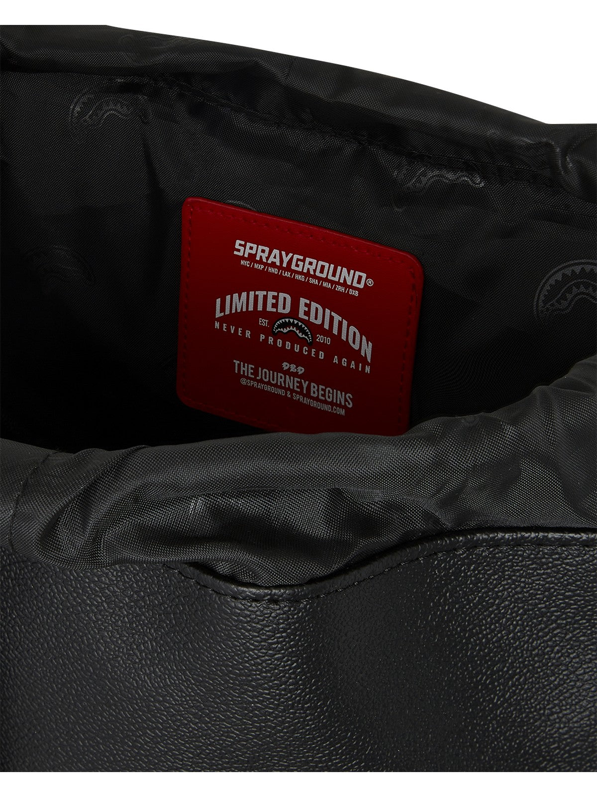 SPRAYGROUND Zaino Uomo DOSE OF CHECK DEUX MONTE CARLO 910B8014NSZ Nero gioboutiqueweb