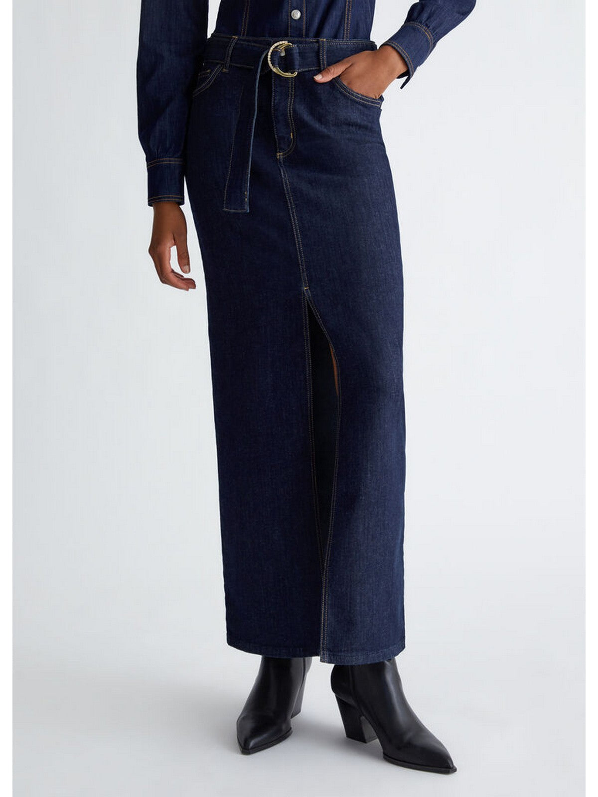 LIU JO BLUE DENIM Gonna Donna UF4199D4925 77000 Blu gioboutiqueweb