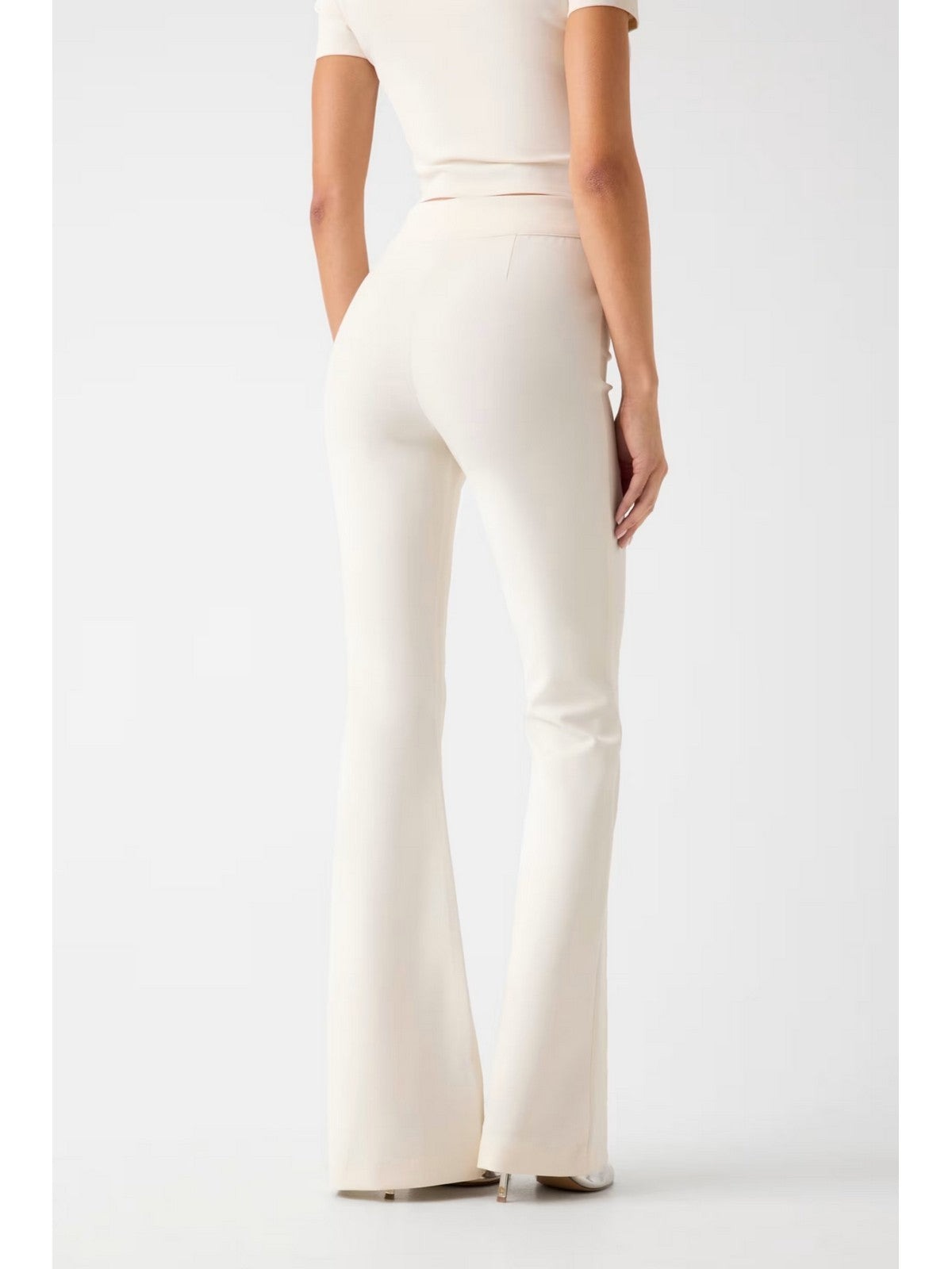 GUESS Pantalone Donna NEW FLARED EVELINA PANT W4YB01 KCBO2 G047 PEARL WHITE