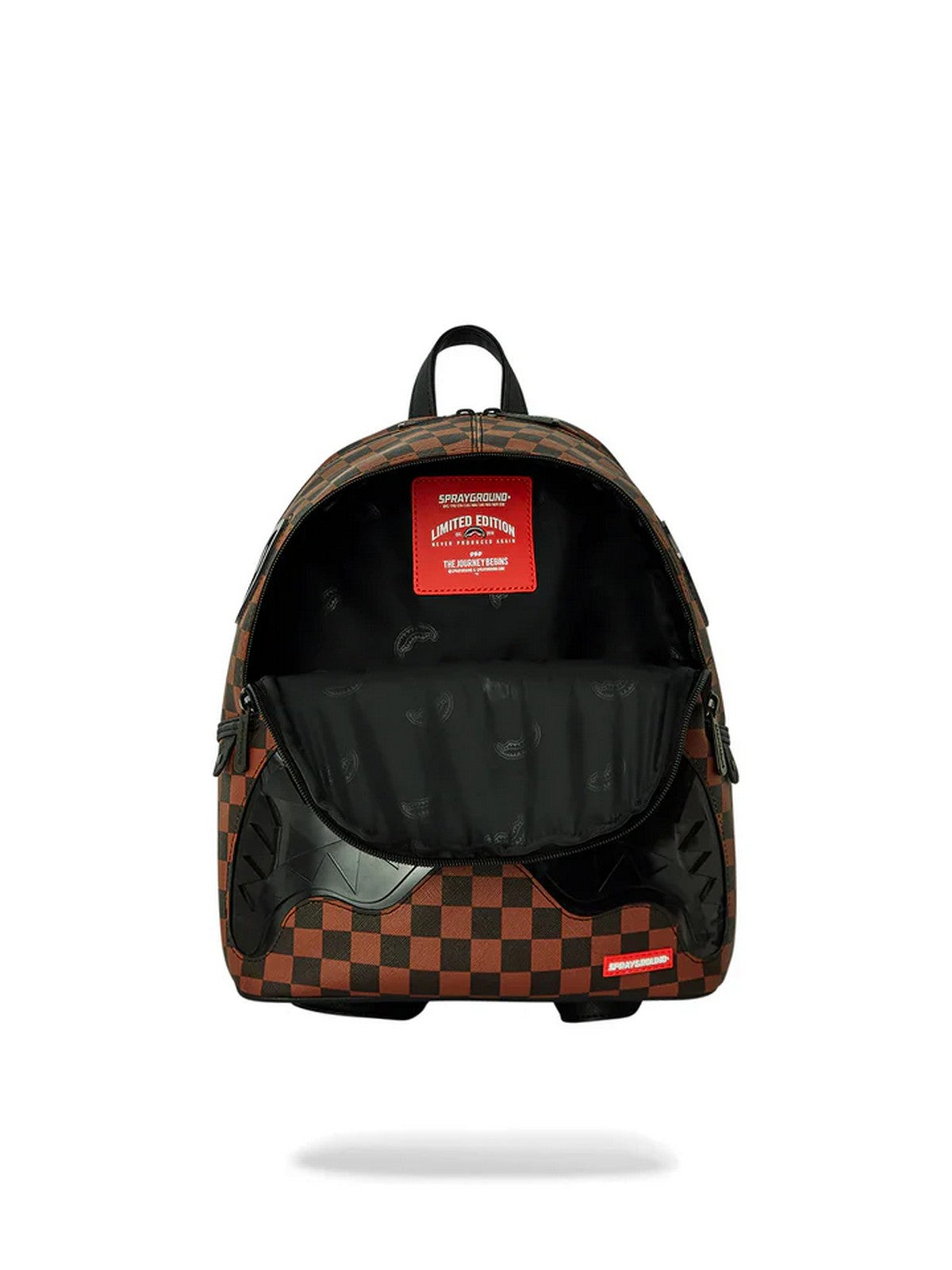 SPRAYGROUND Zaino Uomo SIP CLEAR SM EYES SAVAGE BACKPACK 910B6513NSZ Marrone gioboutiqueweb