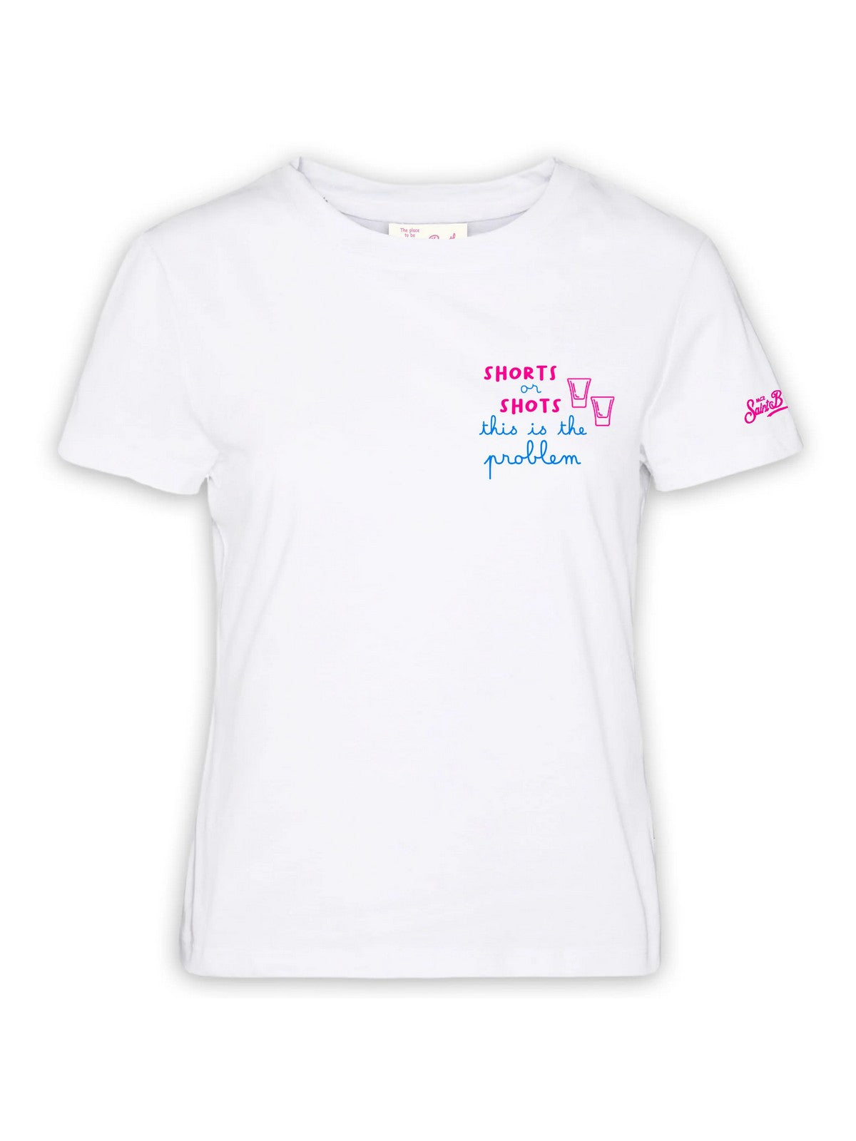 MC2 SAINT BARTH T-Shirt e Polo Donna EMILIE 05751F SHORTS SHOTS 01 EMB