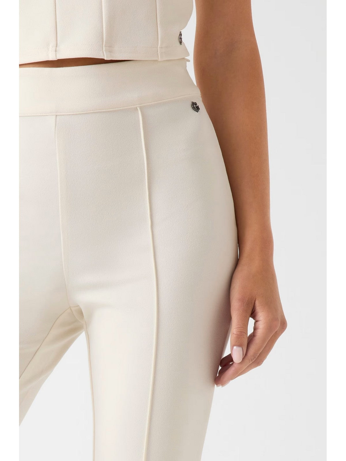 GUESS Pantalone Donna NEW FLARED EVELINA PANT W4YB01 KCBO2 G047 PEARL WHITE