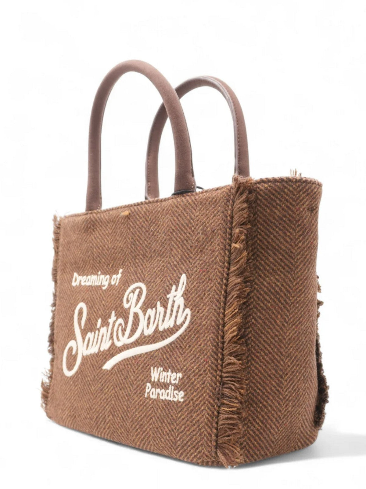 MC2 SAINT BARTH Borsa Donna COLETTE WOOL 01352I HERRINGBONE 18 EMB