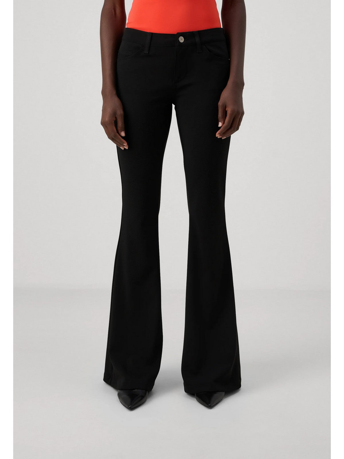 LIU JO WHITE Pantalone Donna WF4315T1756 22222 Nero gioboutiqueweb
