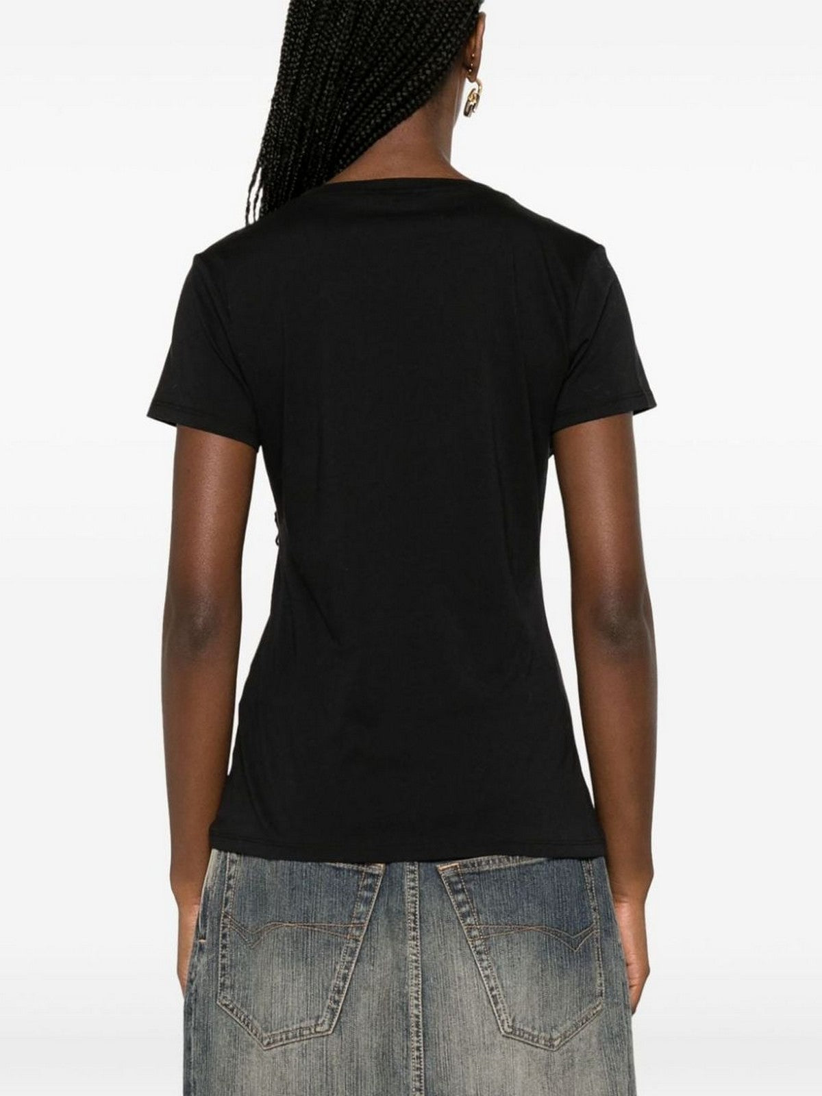 Liu Jo White T-Shirt und Pole Woman W4019JS923 Q9993 Schwarz