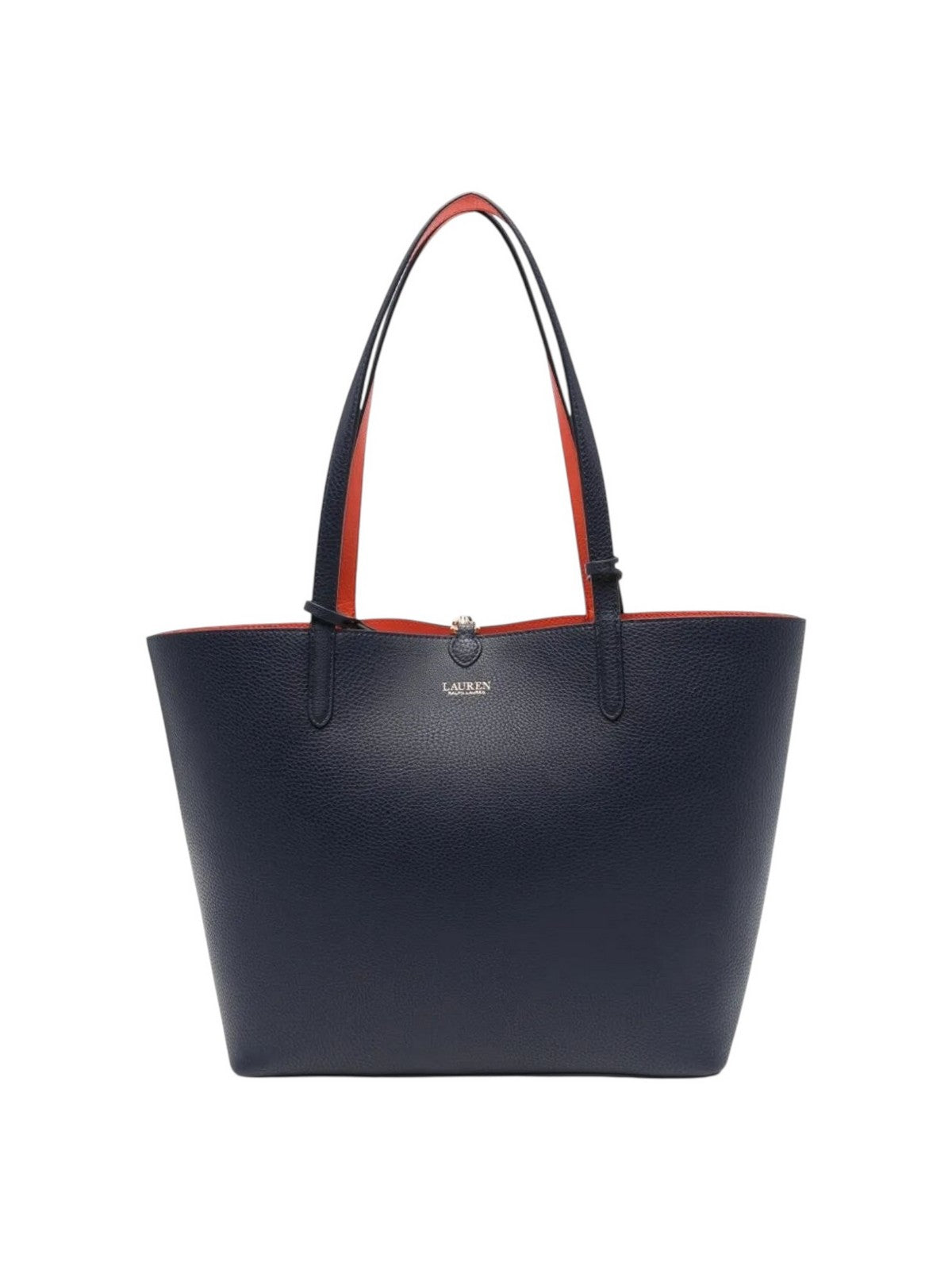 LAUREN RALPH LAUREN Borsa Donna RVRSBLE TOTE-TOTE-MEDIUM 431795329 079 REFINED NAVY/DUSK ORANGE