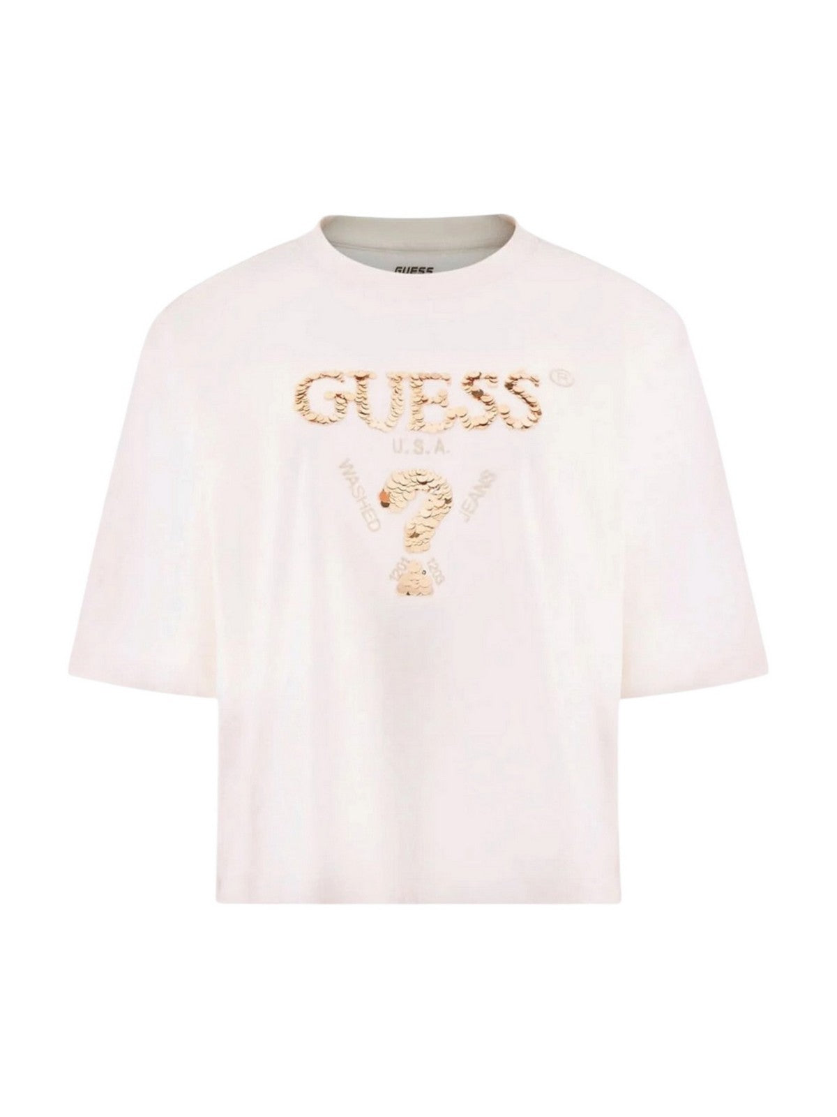 GUESS SPORT T-shirt Donna AURELIE BOXY TEE V4YI06 I3Z14 G6K5 OCEAN SALT gioboutiqueweb