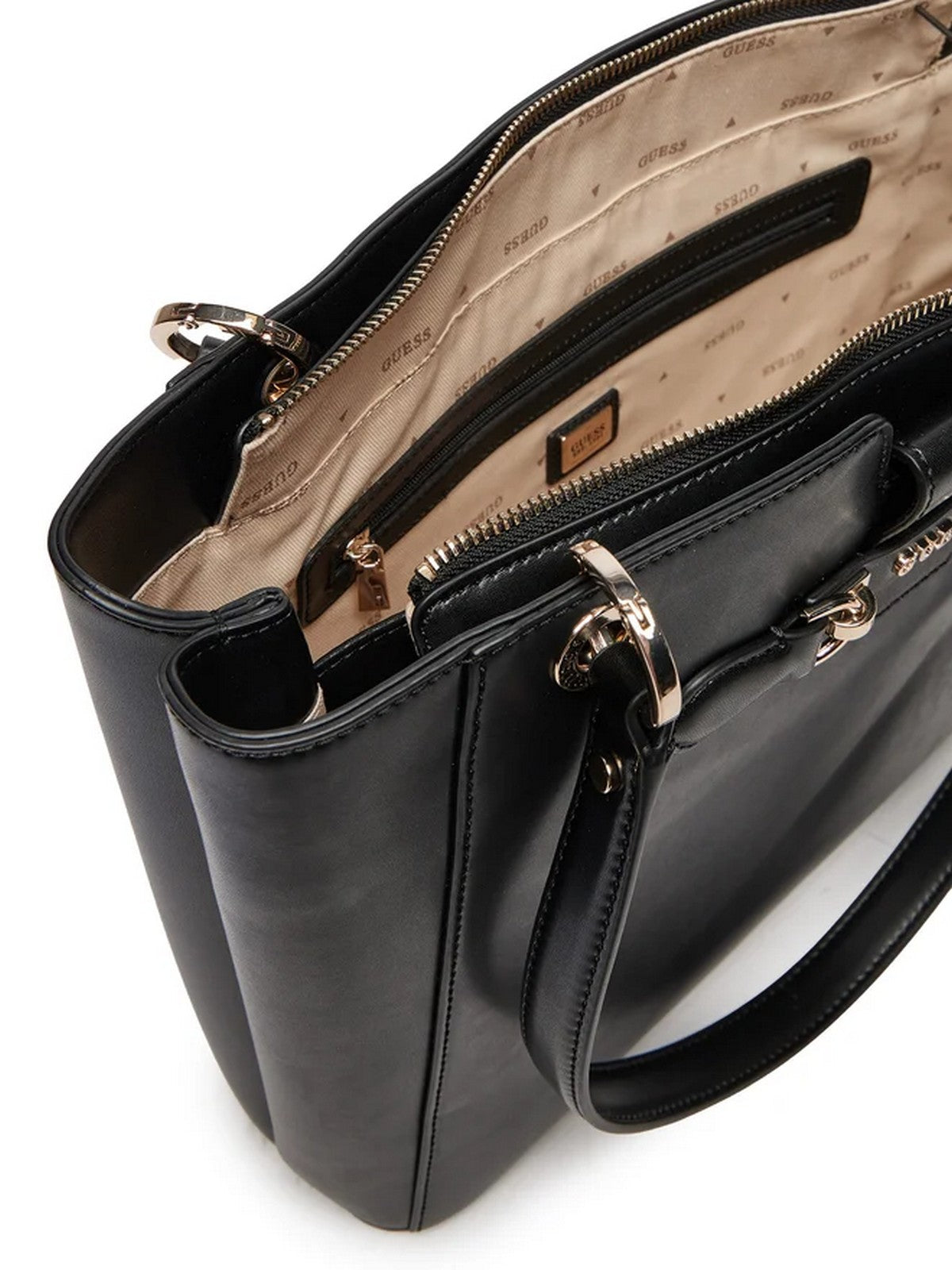 GUESS Borsa Donna Nolana Sml Girlfrien HWVG95 00250 BLA Nero gioboutiqueweb