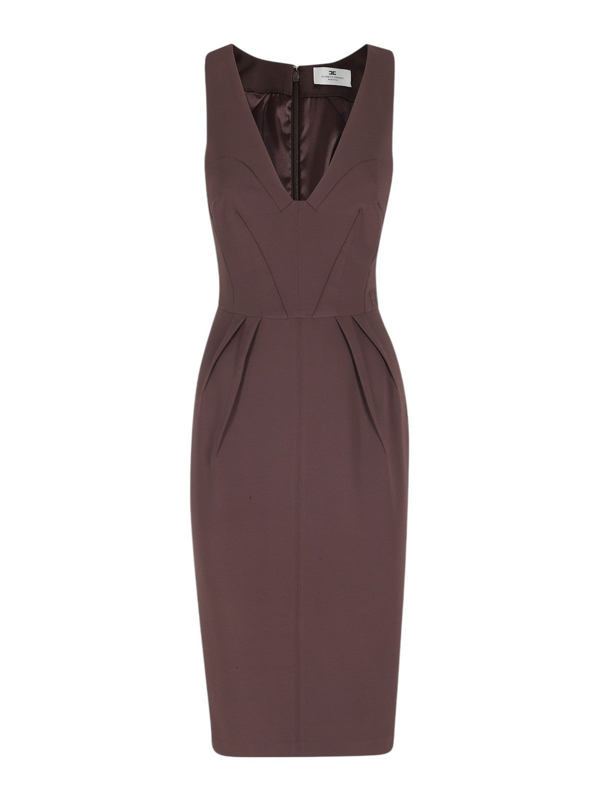 ELISABETTA FRANCHI Abito Donna AB94162E2 644 CACAO gioboutiqueweb