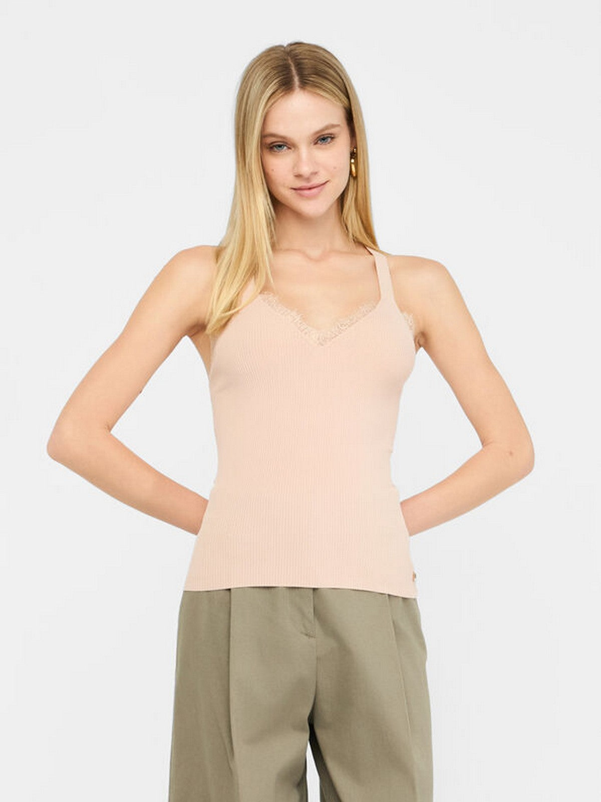 LIU JO BLACK Top Donna CF5160MS46M X0719 Pink poudre