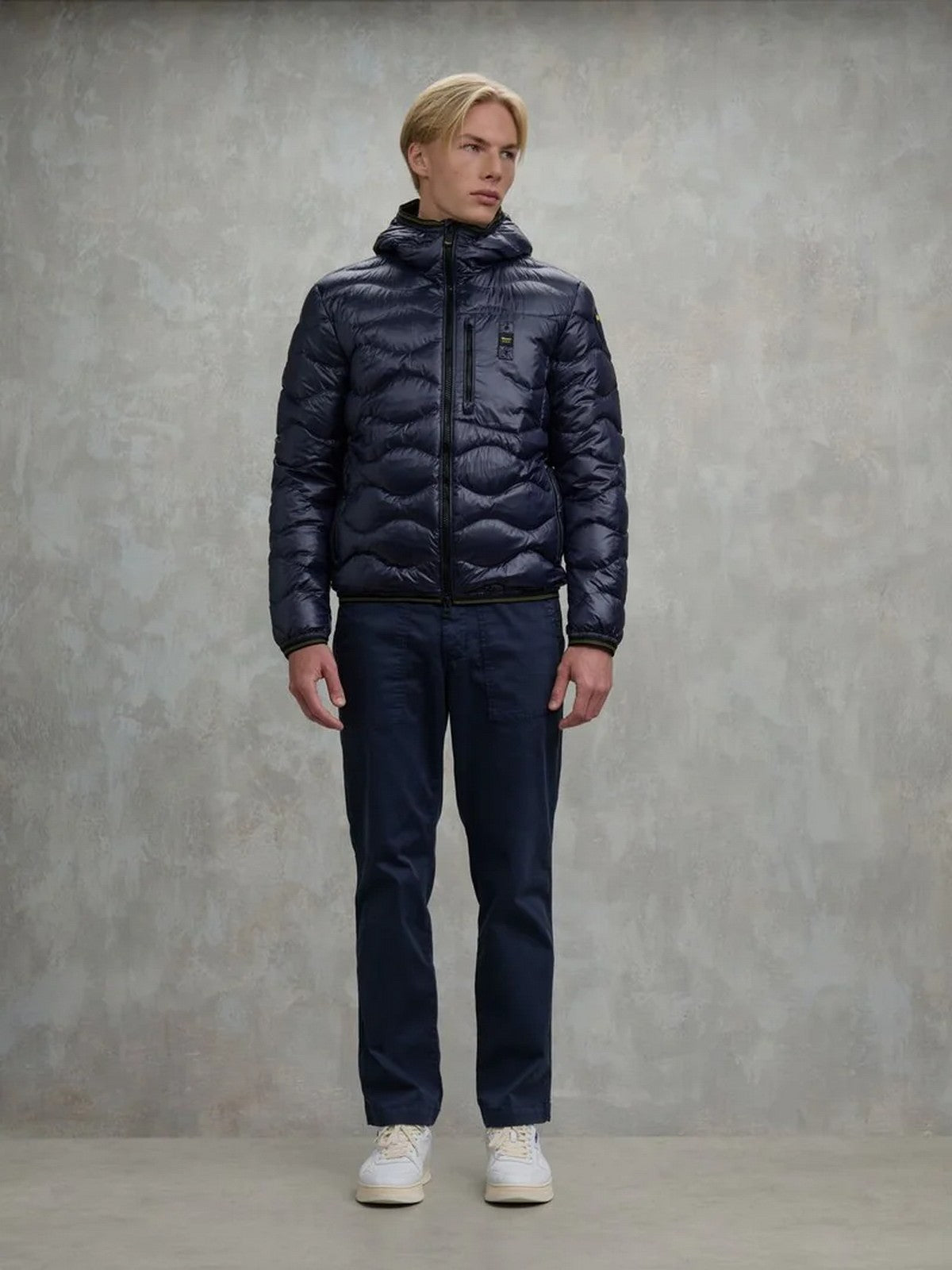BLAUER Piumino Uomo WAVE 25WBLUC03074 006355 888 Blu