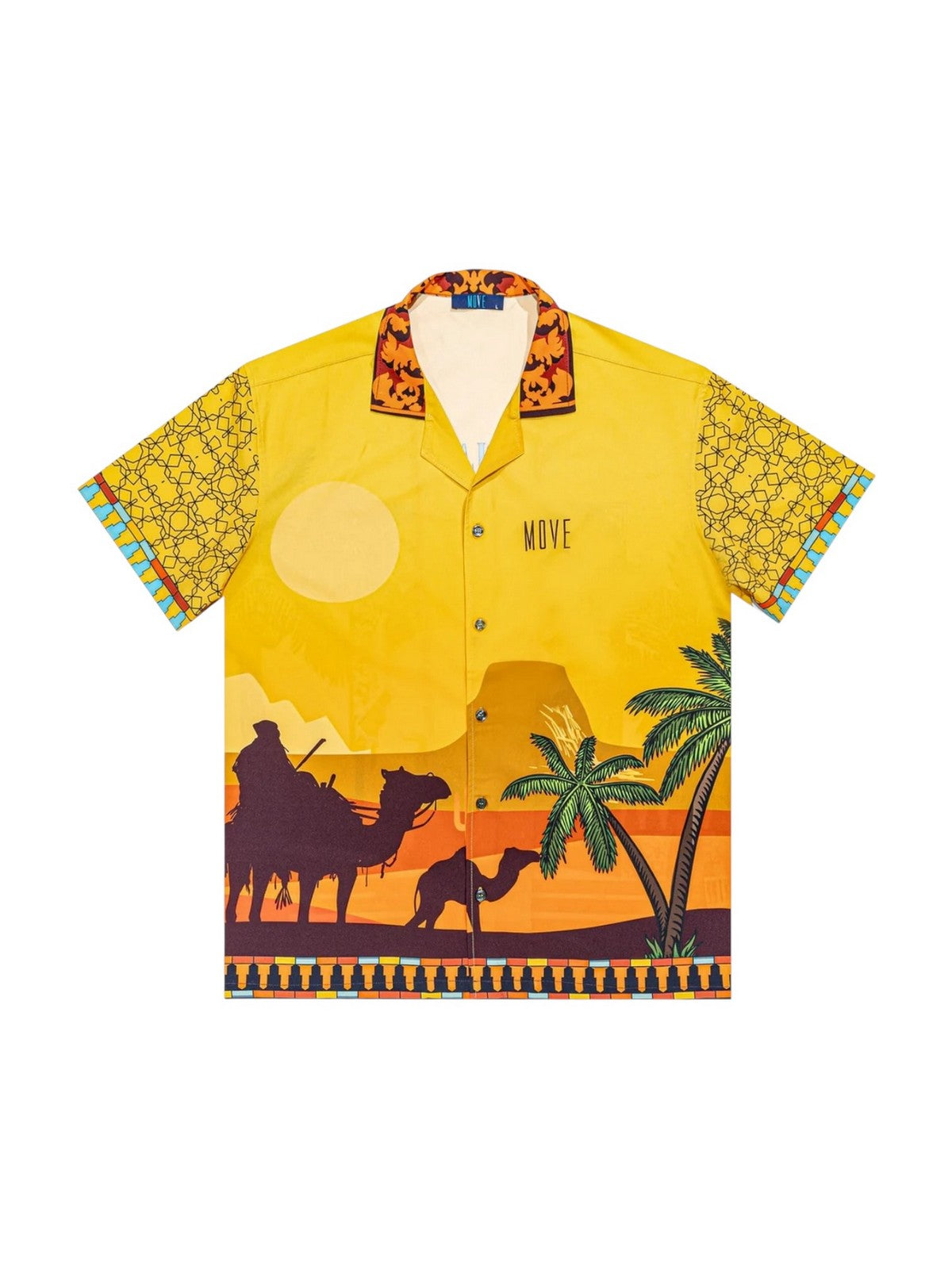 MOVE be different Camicia Uomo CAMICIA BOWLING CASABLANCA GIALLO gioboutiqueweb