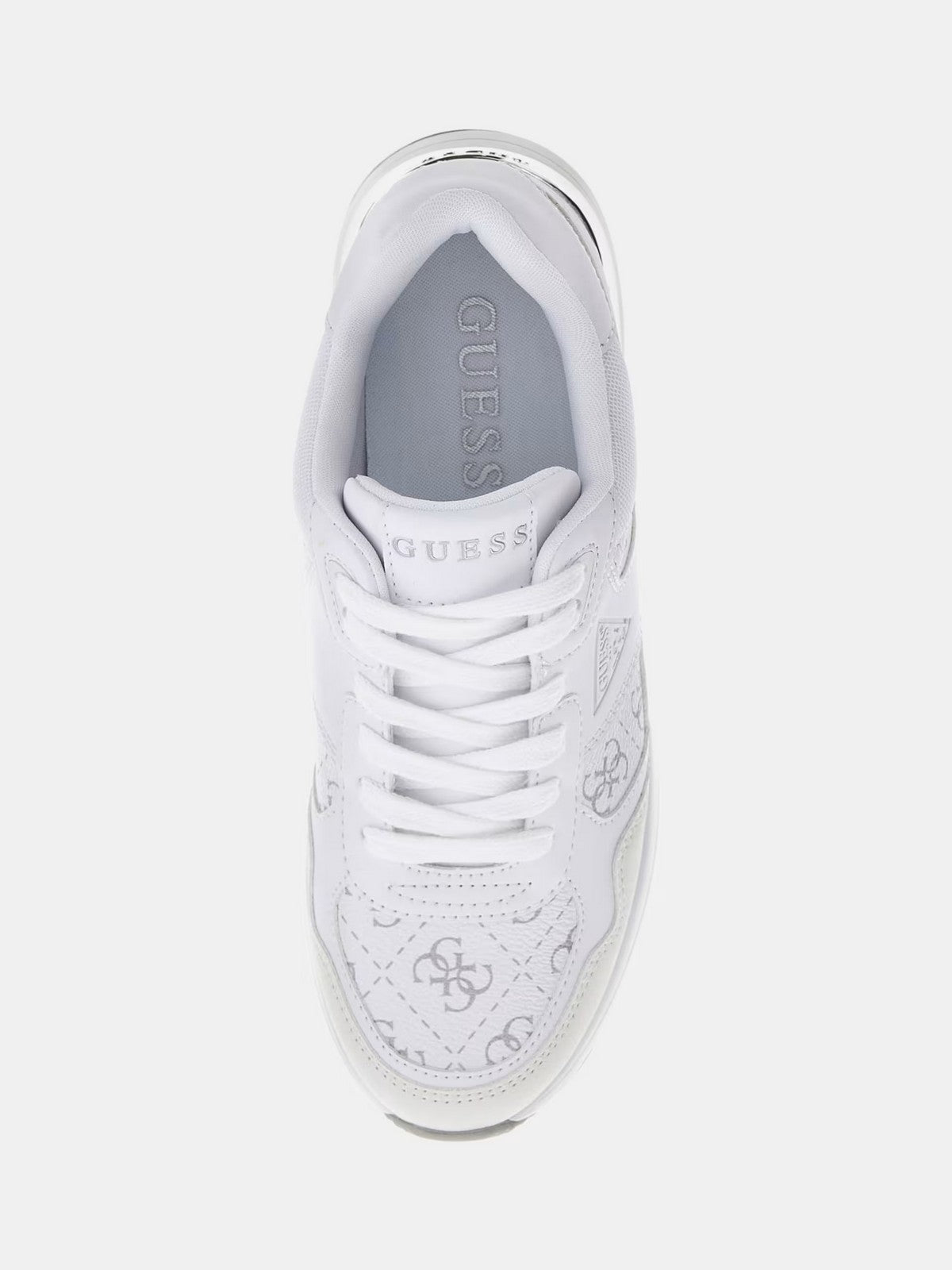 GUESS Sneaker Donna MICKAY FLFMIC ELE12 WHIGR WHITE GREY gioboutiqueweb