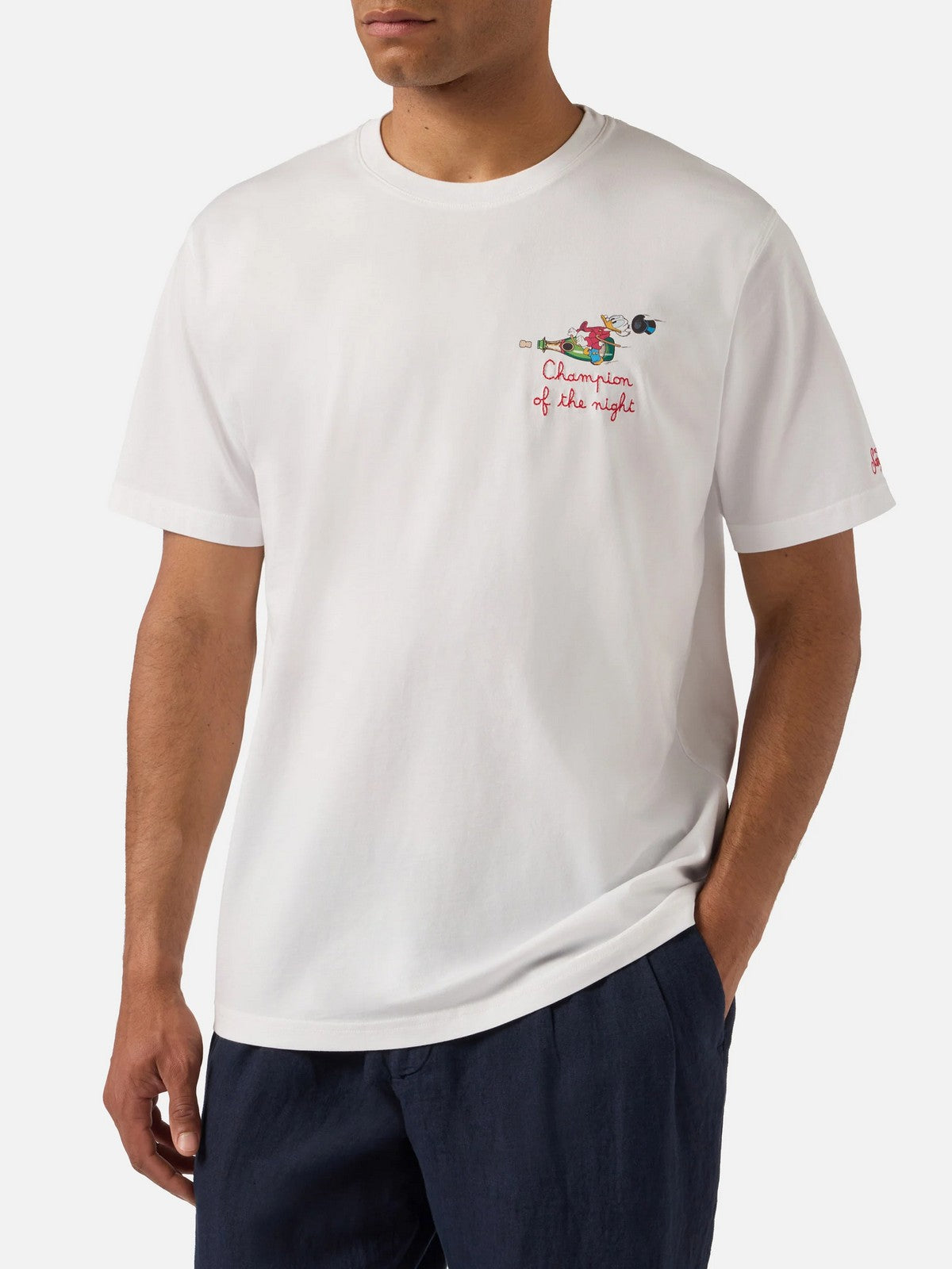 MC2 SAINT BARTH T-shirt Uomo PORTOFINO 04204L SCROOGE CHAMPION NIGHT 01N EMB