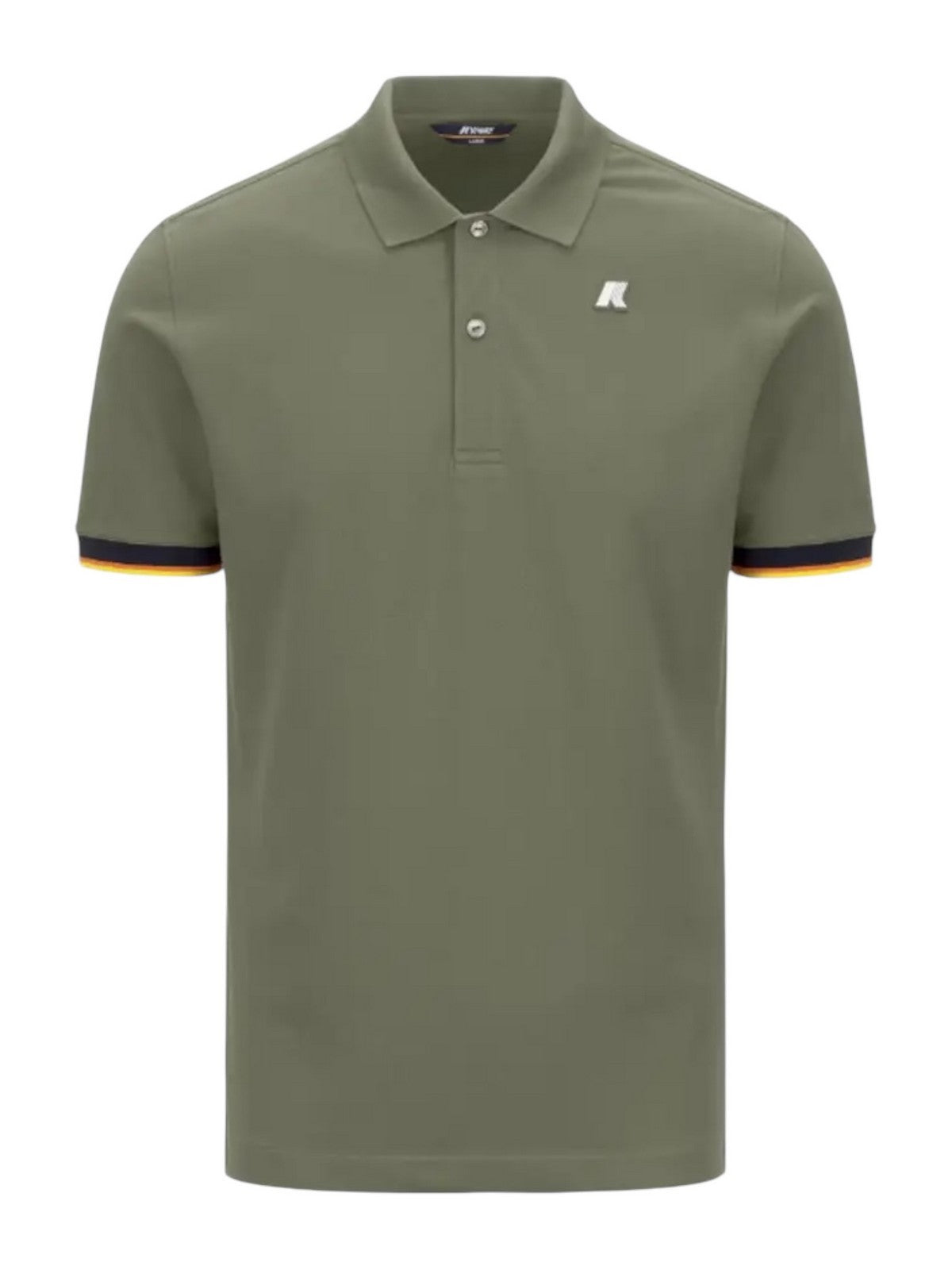 K-WAY Polo Uomo VINCENT PIQUE K1125BW V15 Verde gioboutiqueweb