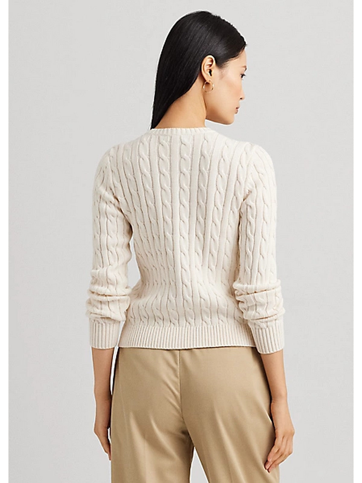 LAUREN RALPH LAUREN Cardigan Donna 200932225 001 MASCARPONE CREAM gioboutiqueweb