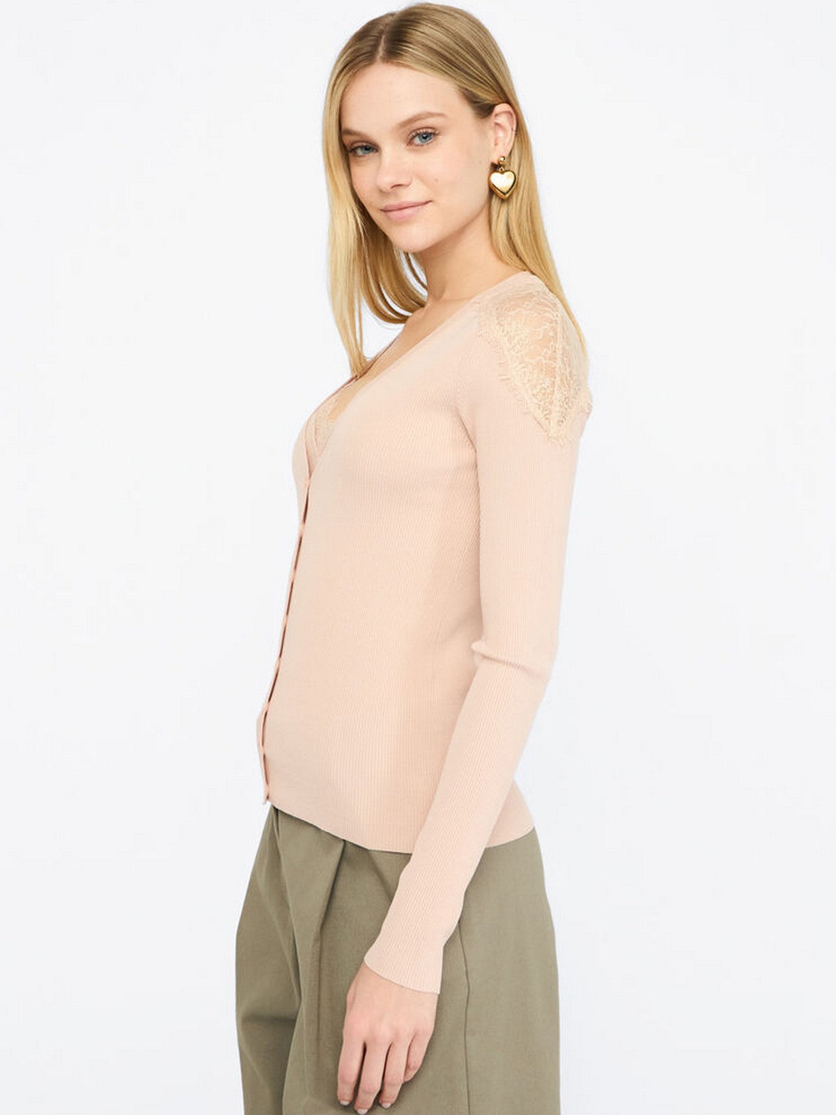 LIU JO BLACK Cardigan Donna CF5159MS46M X0719 Pink poudre