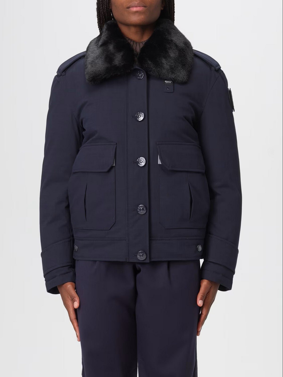 BLAUER Piumino Donna ROXANA 25WBLDC02196 007283 888 Blu
