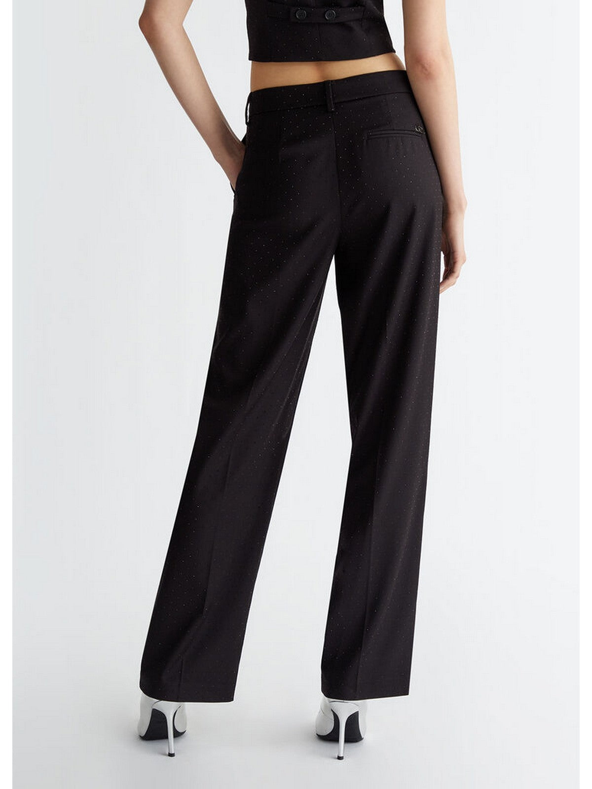 LIU JO WHITE Pantalone Donna WF4447T2627 M9027 Nero gioboutiqueweb