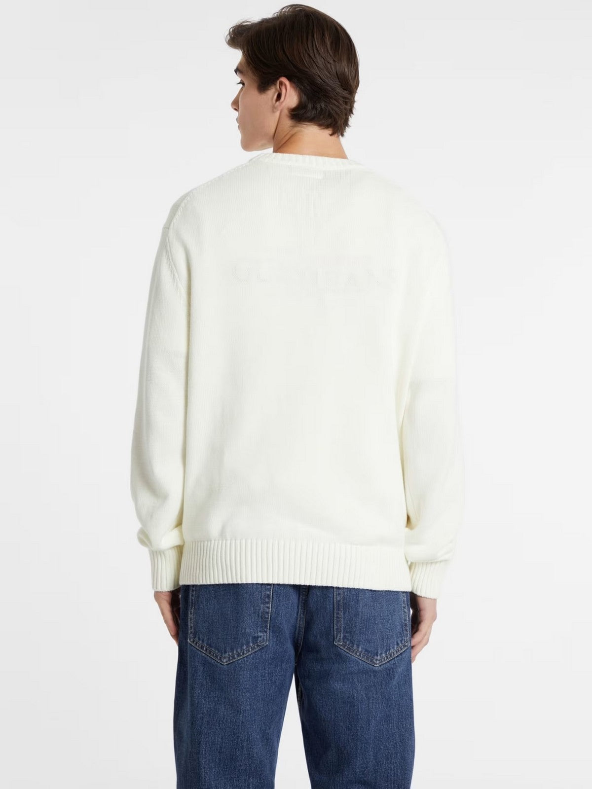 GUESS Maglione Uomo GJ LS CN GUESS J EMB SWTR M4BR31 Z3HM1 G293 WARM WHITE
