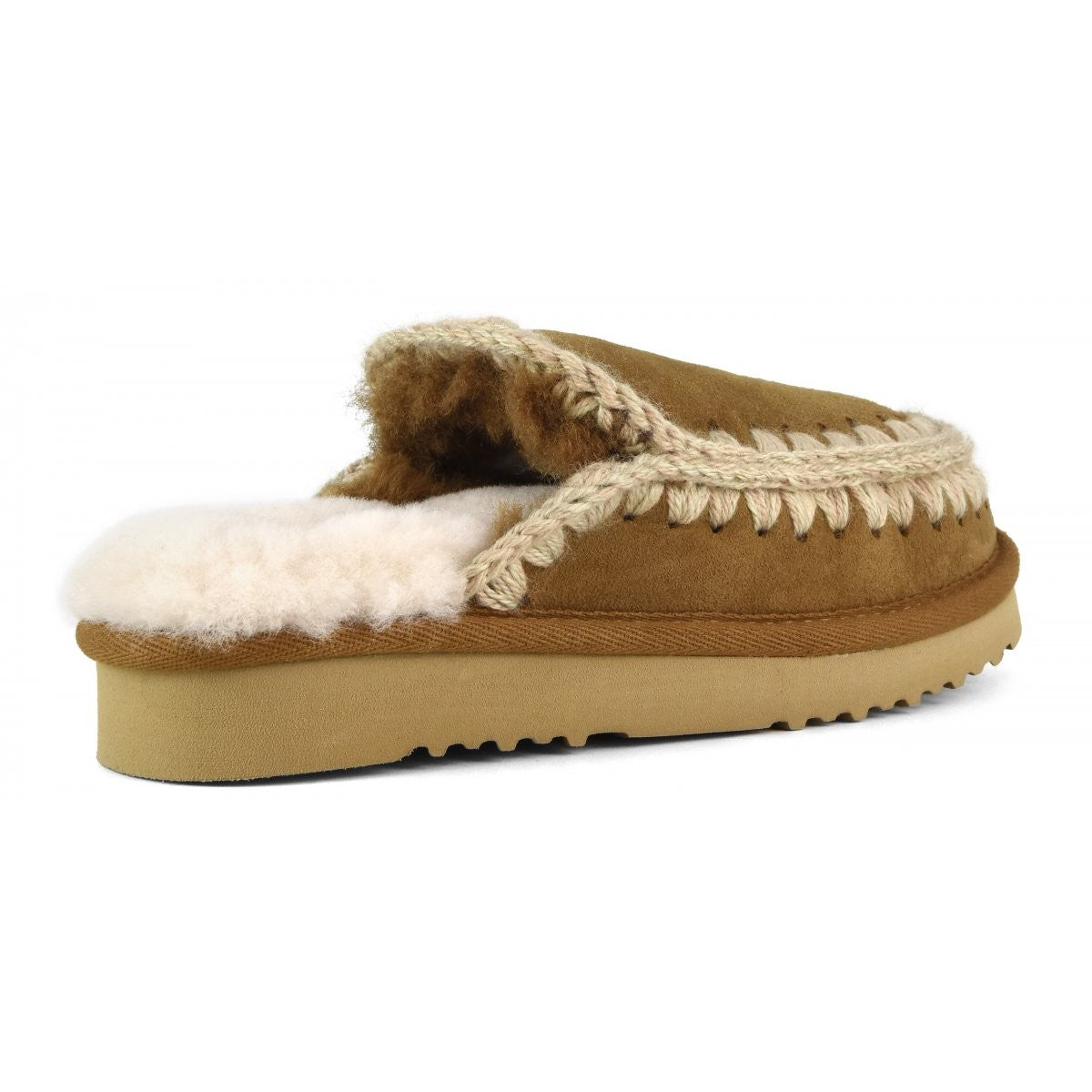 MOU Ciabatta Donna Eskimo slipper MU.FW101125A COG COGNAC gioboutiqueweb