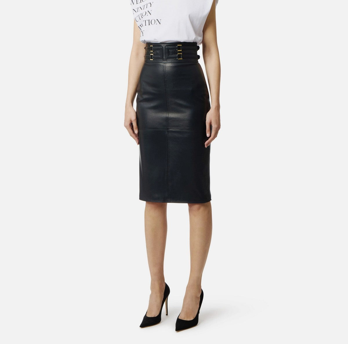 ELISABETTA FRANCHI Gonna Donna GP09Z61E2 110 Nero gioboutiqueweb