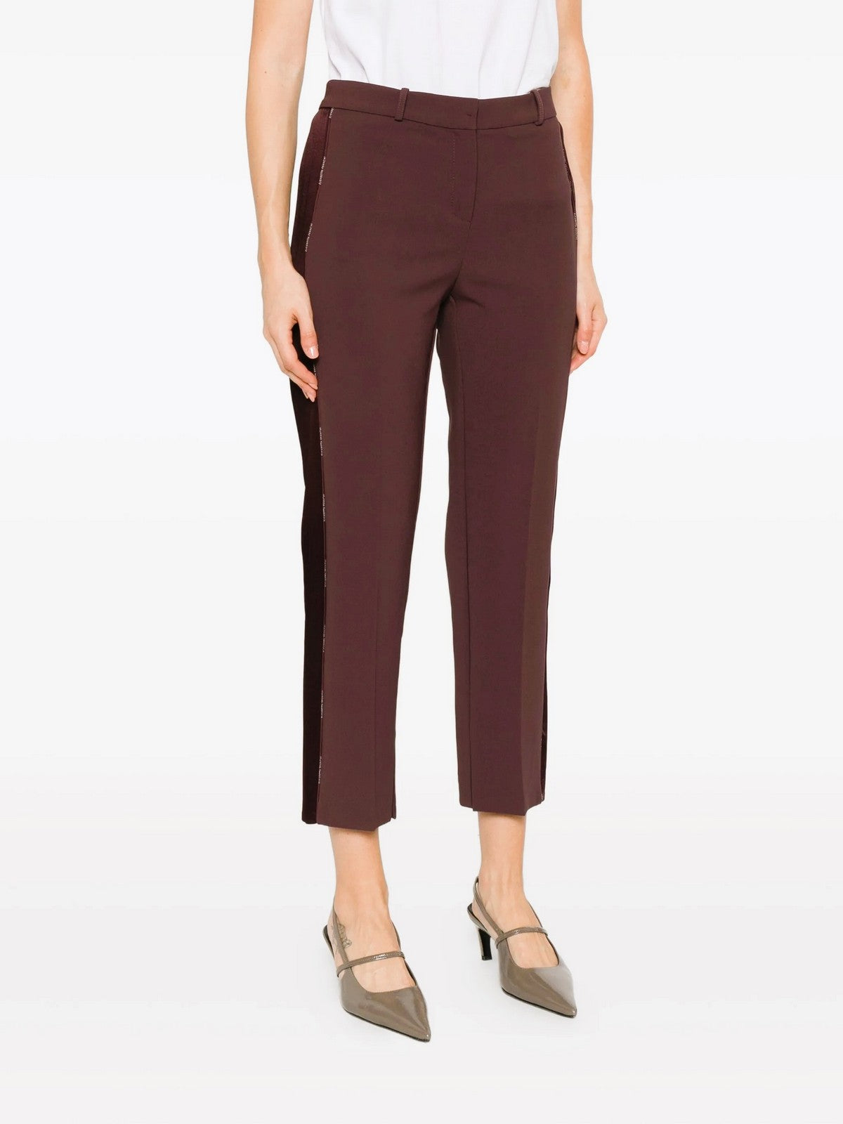 ELISABETTA FRANCHI Pantalone Donna PA08856E2 EA3 COFFEE gioboutiqueweb