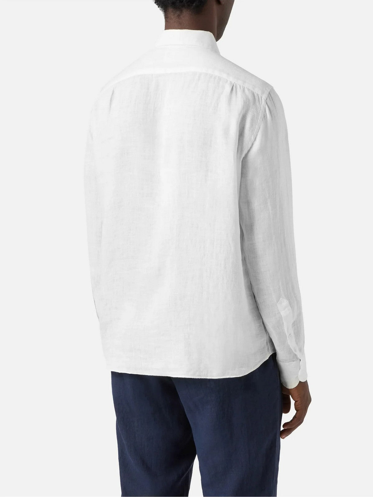 MC2 SAINT BARTH Camicia Uomo RAPHAEL 01457L LINEN 01 WHITE