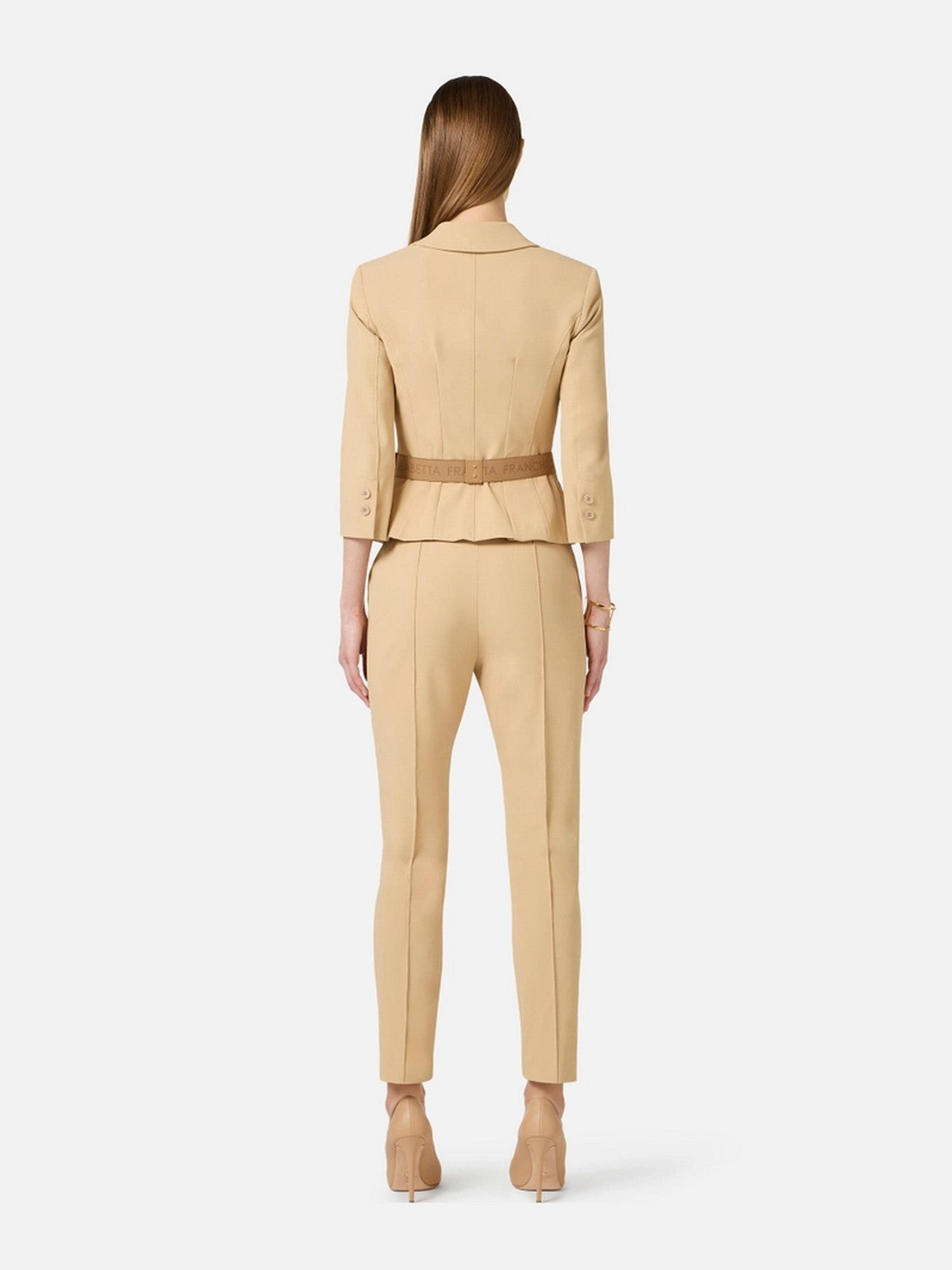 ELISABETTA FRANCHI Giacca Donna GI22461E2 470 CAMMELLO gioboutiqueweb