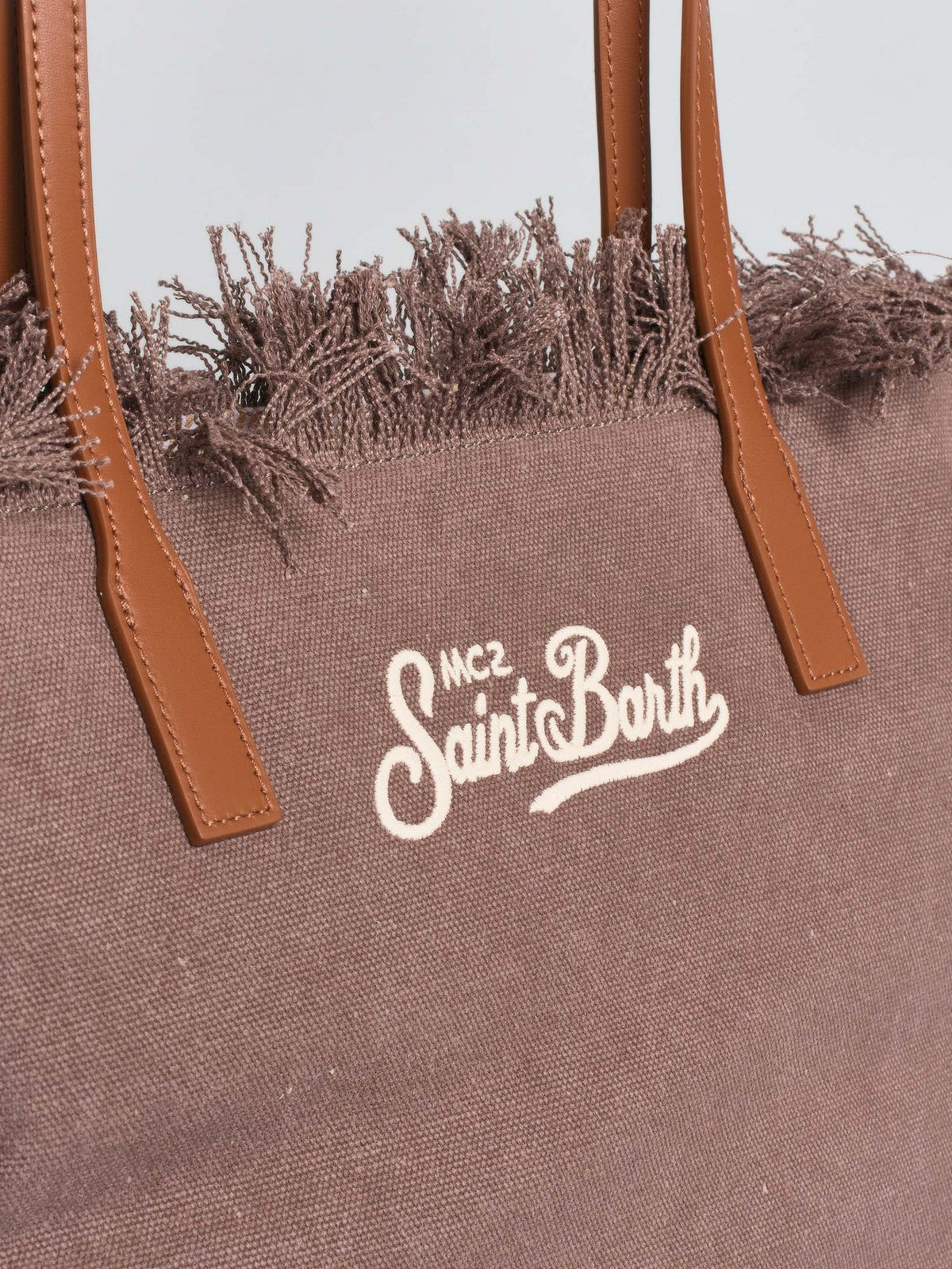 MC2 SAINT BARTH Borsa Donna CITY BAG MID FRINGE 01742L CANVAS 18 EMB
