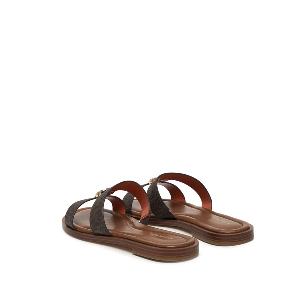 MICHAEL KORS Sandalo Donna ERIN FLAT SANDAL 40S6ERFS2B 200 BROWN