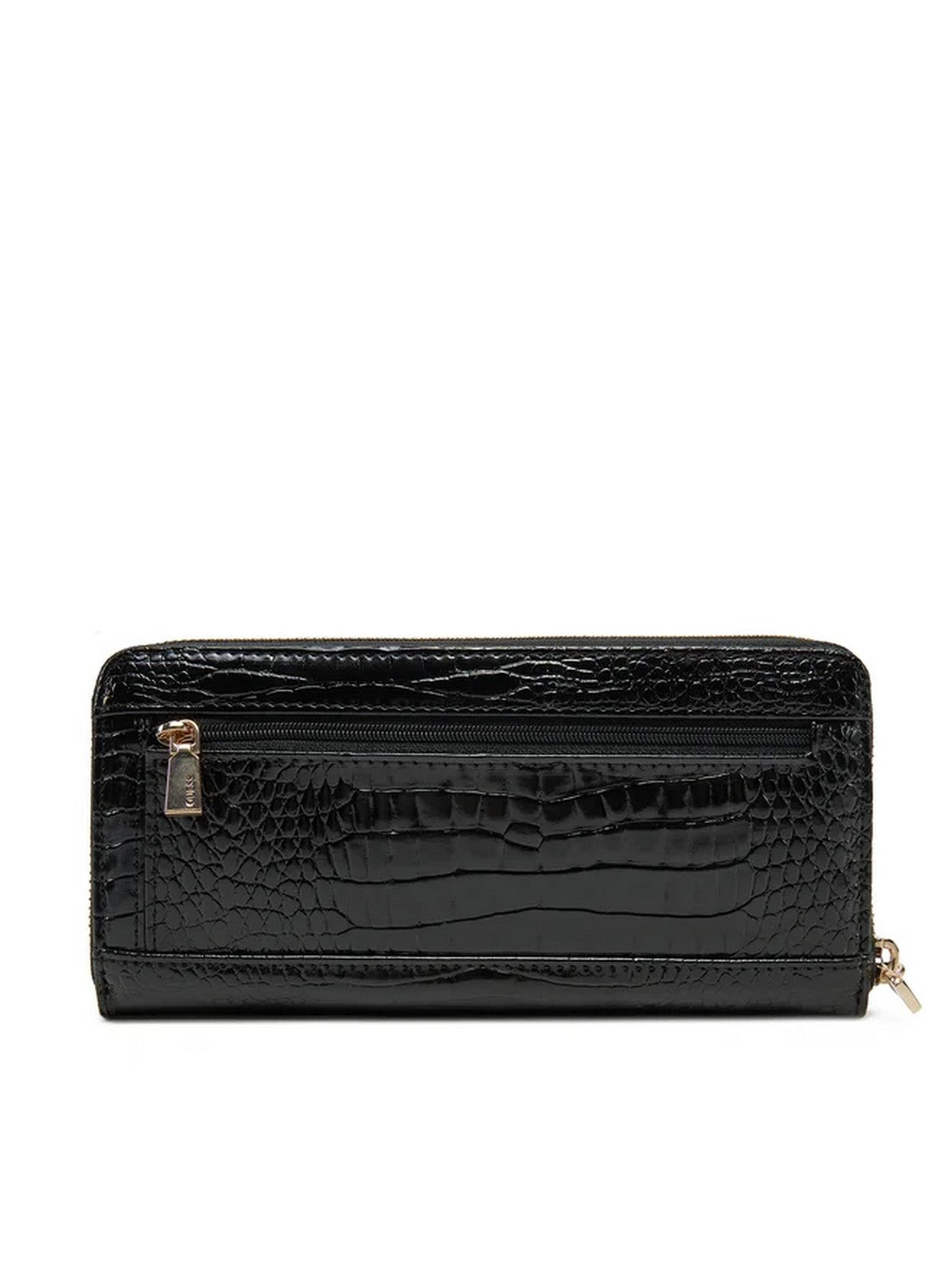 GUESS Portafoglio Donna LAUREL SLG LARGE ZIP AROUND SWCZ85 00146 BLA Nero gioboutiqueweb