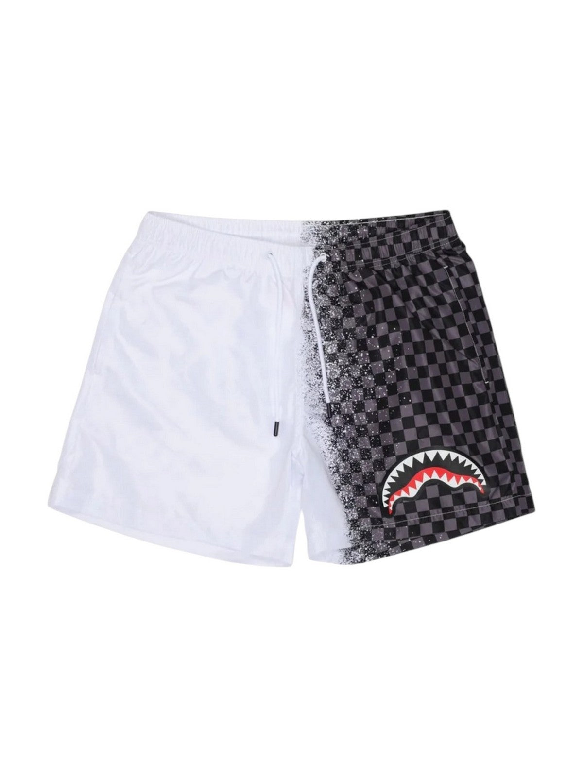 SPRAYGROUND Costume da bagno Uomo SHARK IN PARIS GREY SWIM TRUNKS SP919WHT WHITE