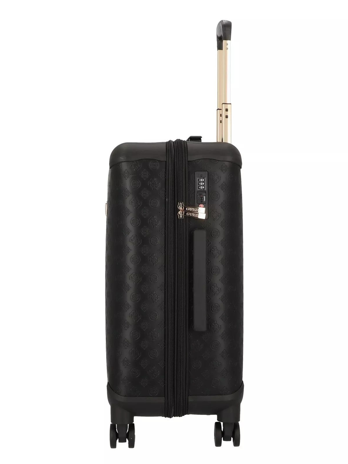 GUESS Valigia e Trolley Donna WILDER 22 IN 8-WHEELER TWK745 29820 BLA Nero gioboutiqueweb
