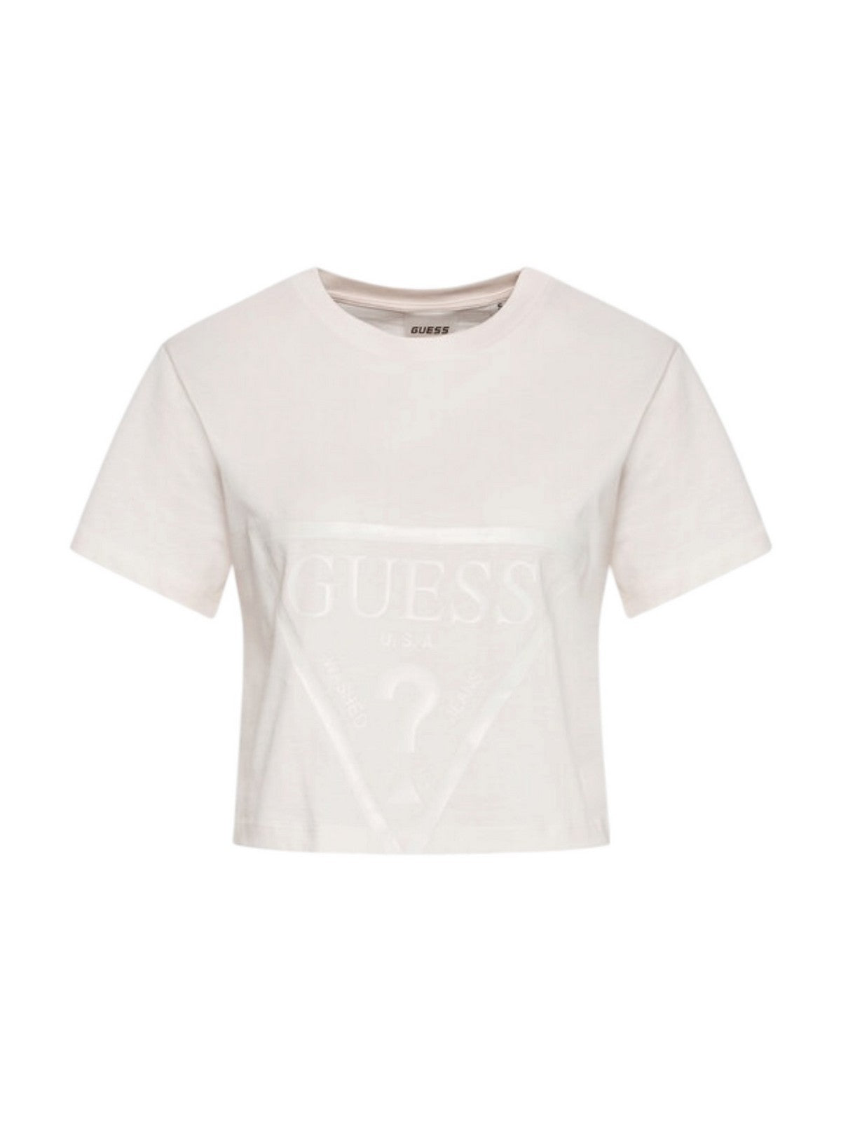 GUESS SPORT T-shirt Donna ADELE CROP T-SHIRT V2YI06 K8HM0 G6K5 OCEAN SALT gioboutiqueweb