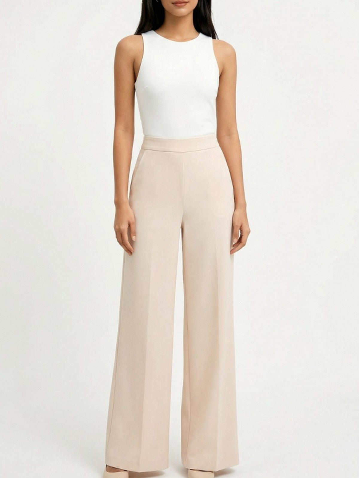 PATRIZIA PEPE Pantalone Donna 2P1776 A411 B884 SILK NUDE gioboutiqueweb