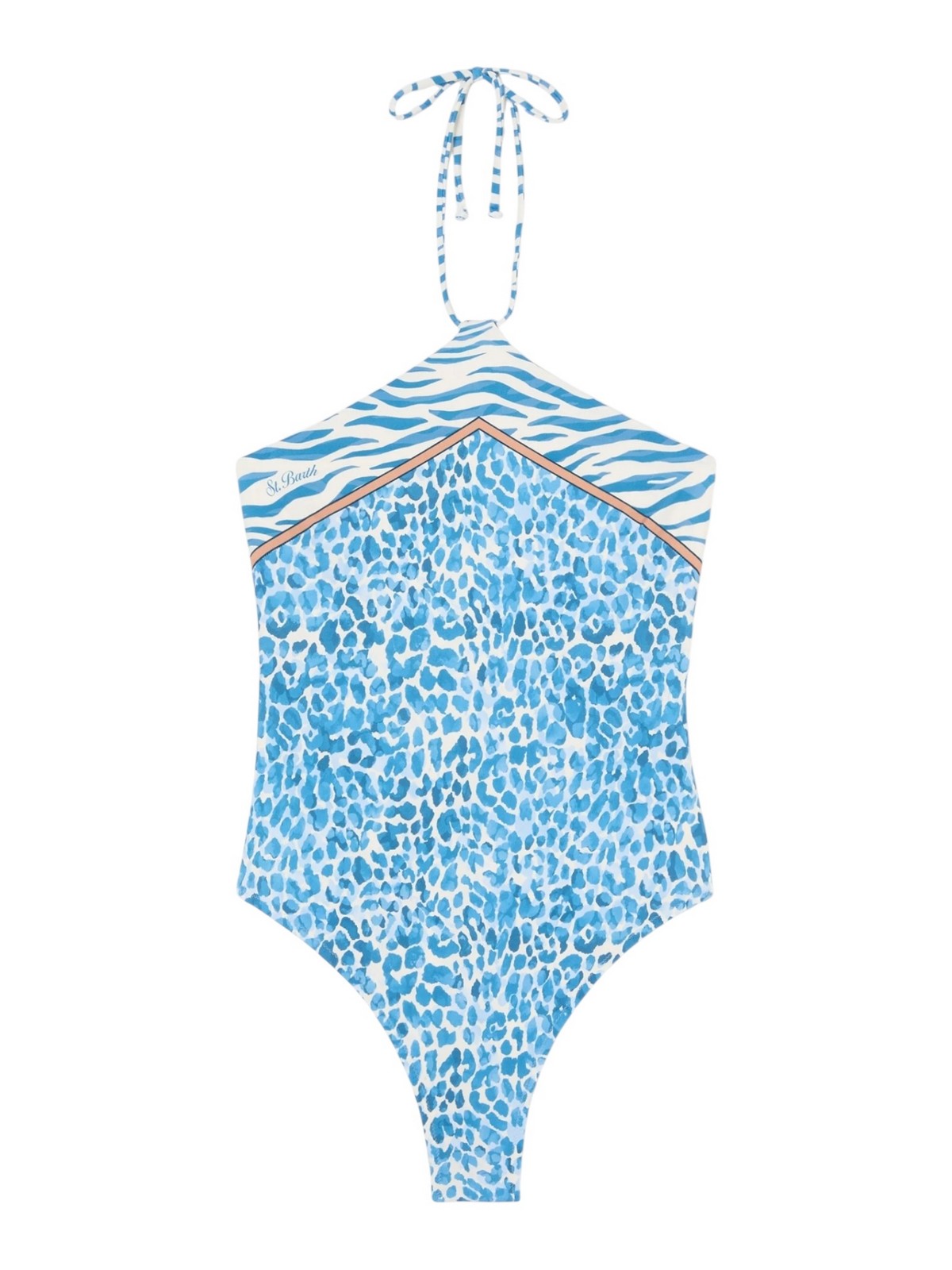 MC2 SAINT BARTH Costume da bagno Donna MERYEM 09091L BLUE SAFARI 1036