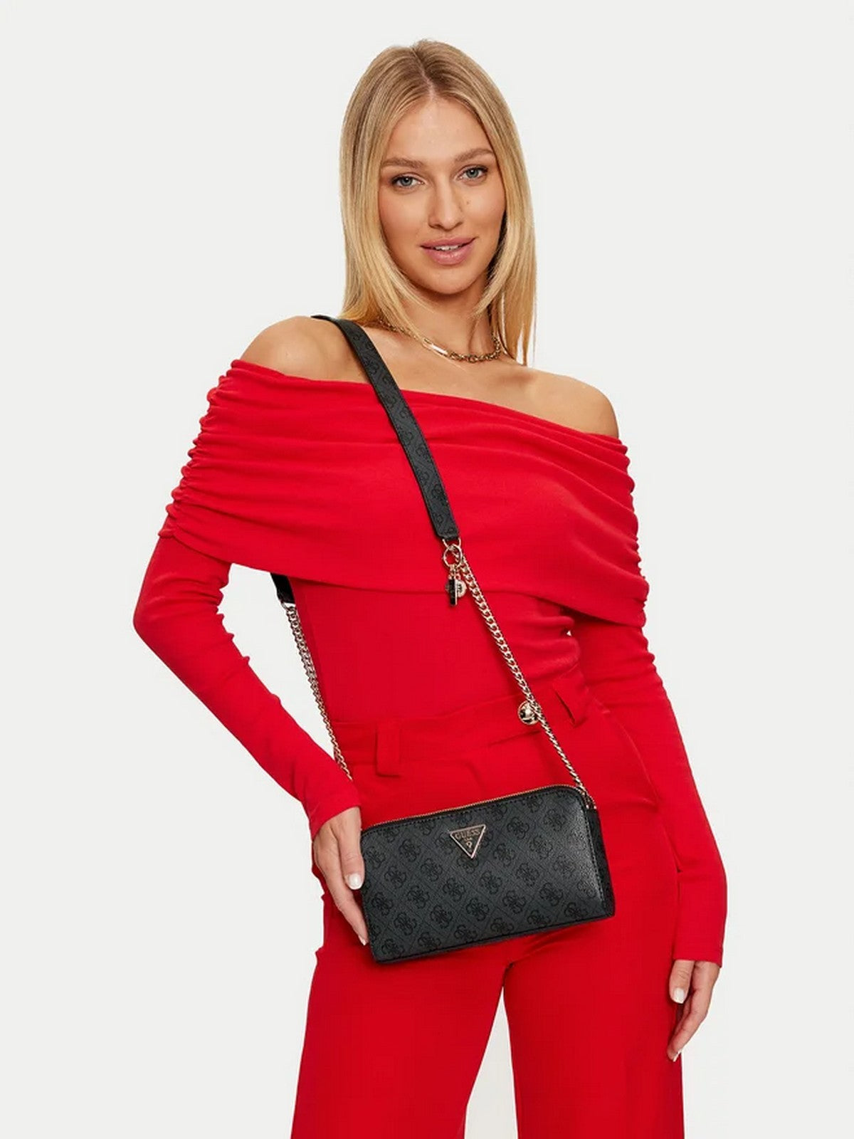 GUESS Borsa Donna ECO ERICA STATUS CROSSBODY HWESG9 51012 CLO Grigio gioboutiqueweb