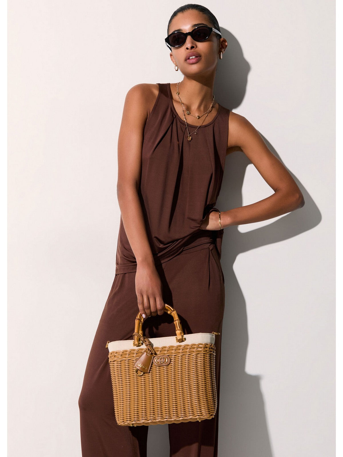 LIU JO BEACHWEAR Top Donna VA6158J3888 91118 TERRA