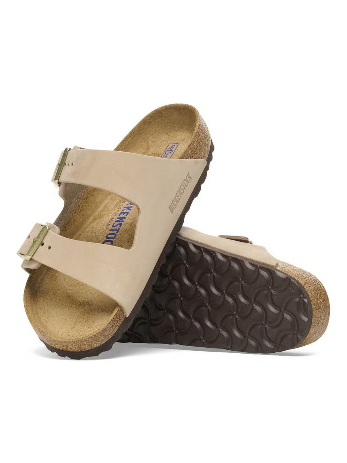 BIRKENSTOCK Sandalo Donna Arizona SFB sandcastle, Nubuck Leather 1019016 Beige gioboutiqueweb