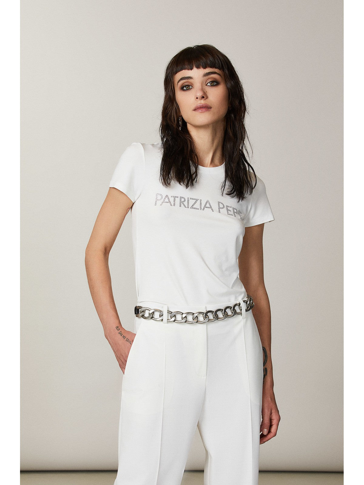 PATRIZIA PEPE T-Shirt e Polo Donna CM1419 J013 W146 Bianco
