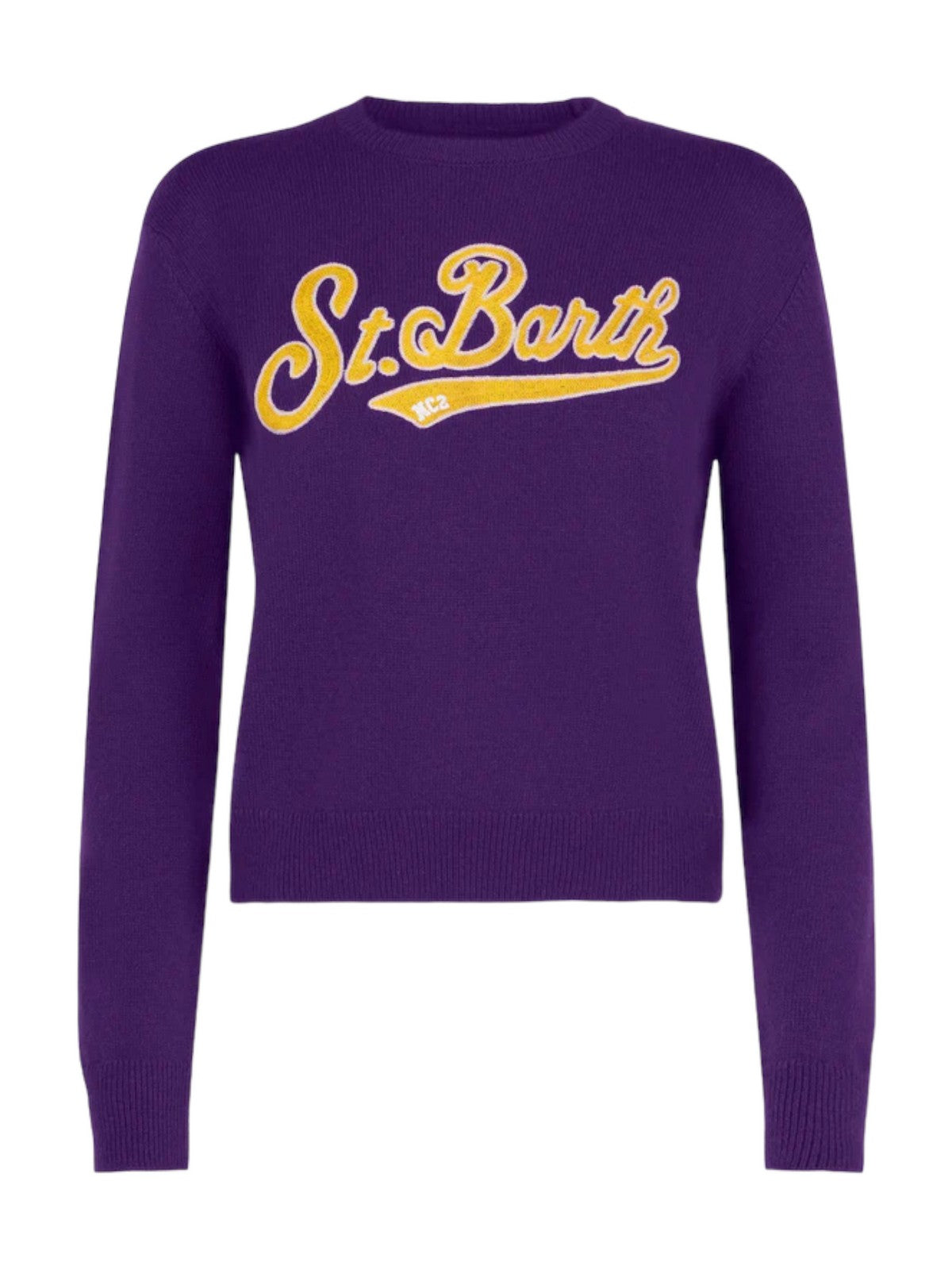 MC2 SAINT BARTH Maglione Donna NEW QUEEN CROP 02042C Viola