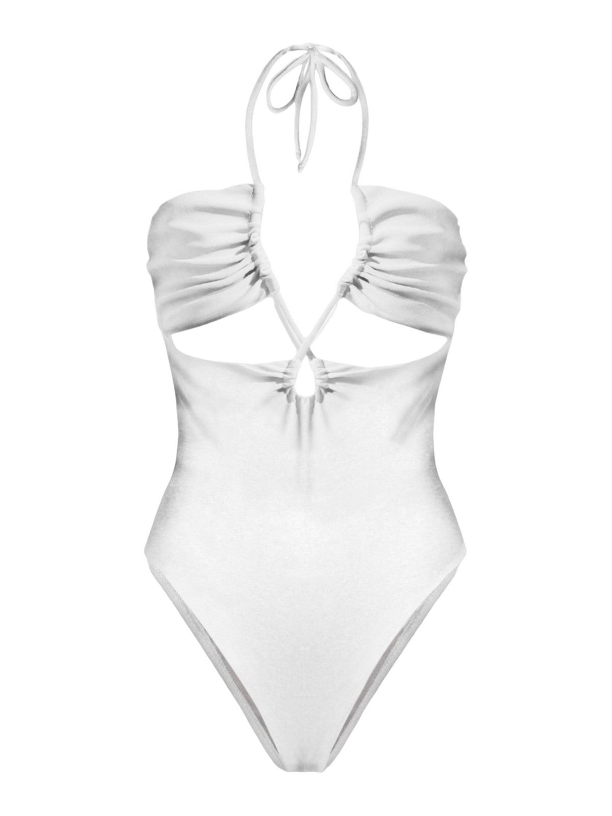 Mc2 Saint Barth Bathroom Costume Woman Monokini Kinsley 00384d White