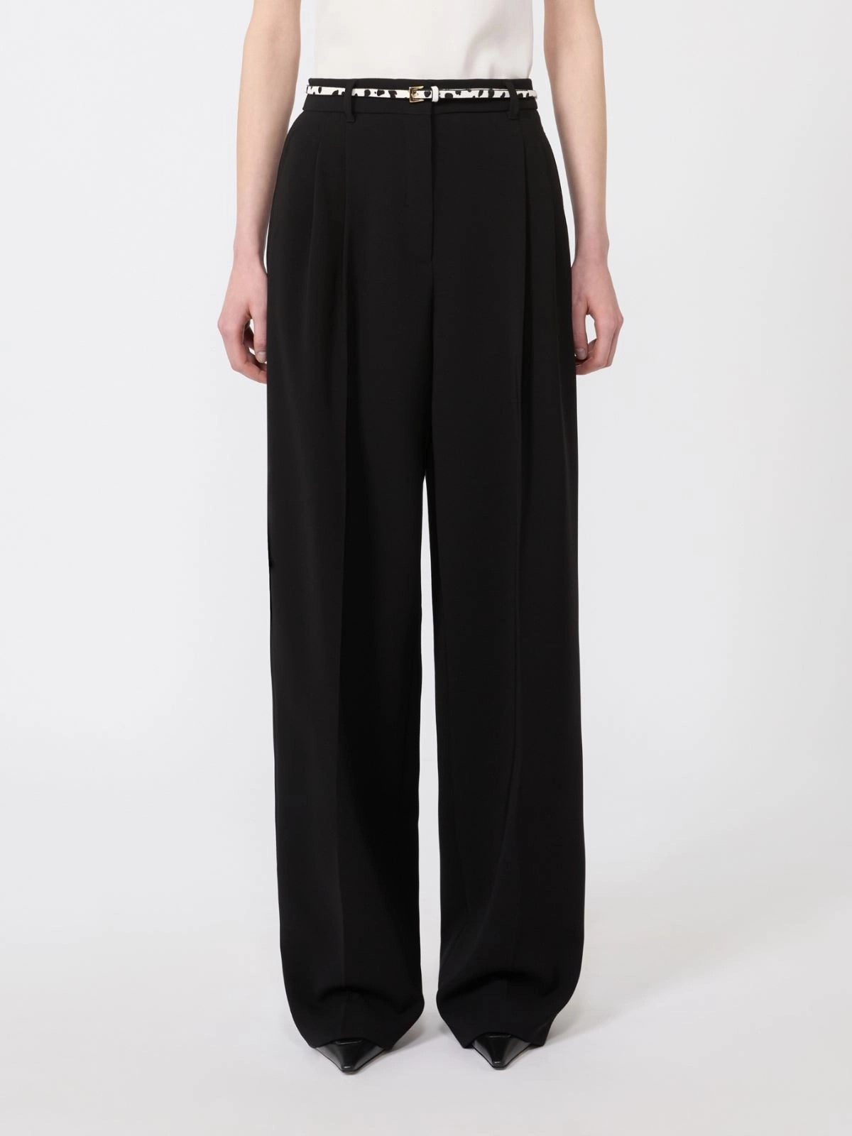 MAX MARA STUDIO Pantalone Donna MSTCORVINO 2616131015600 001 Nero gioboutiqueweb