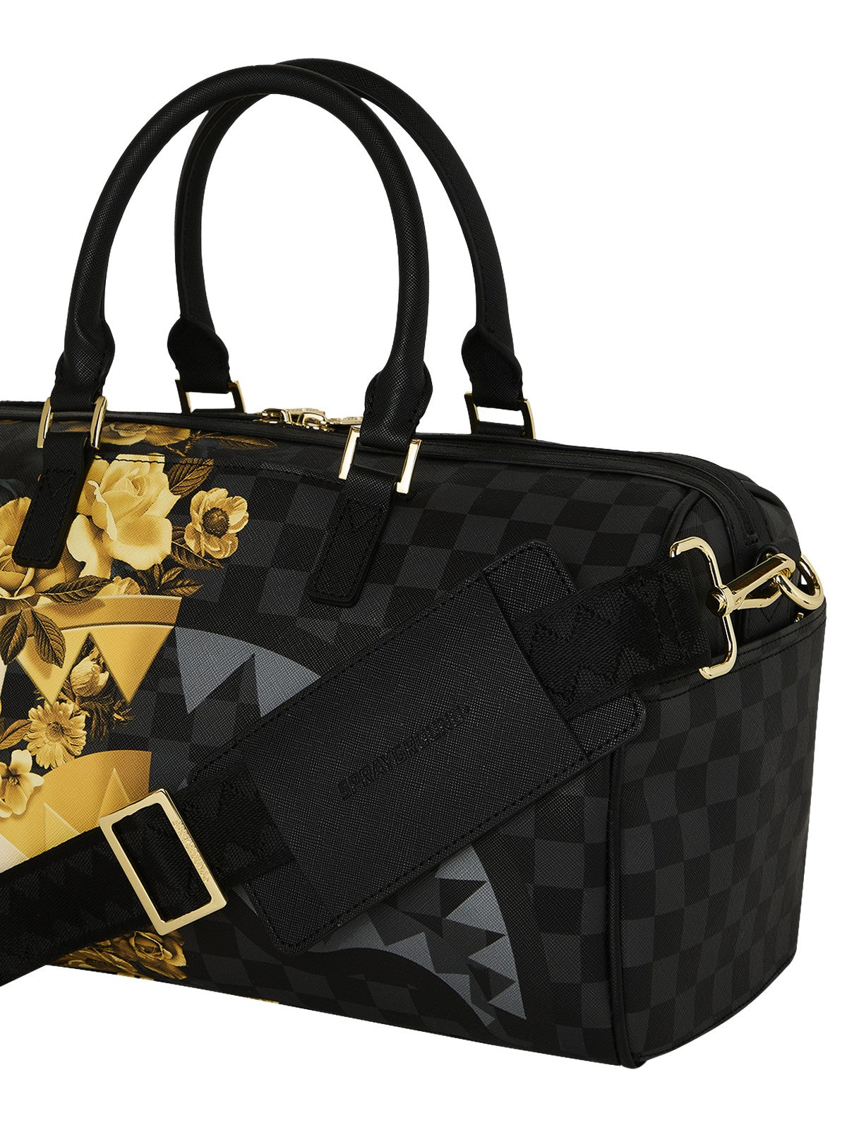 SPRAYGROUND Borsa Unisex adulto GOLD FLORAL REMIX MINI DUFFLE 910D9004NSZ Nero