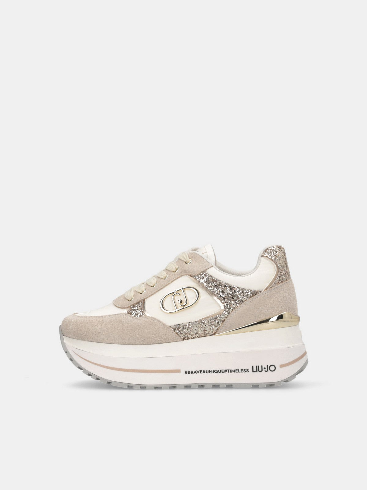 LIU JO Sneaker Donna LIU JO MAXI WONDER PLUS 01 BF5011PX078 S3834 ROPE/MILK gioboutiqueweb
